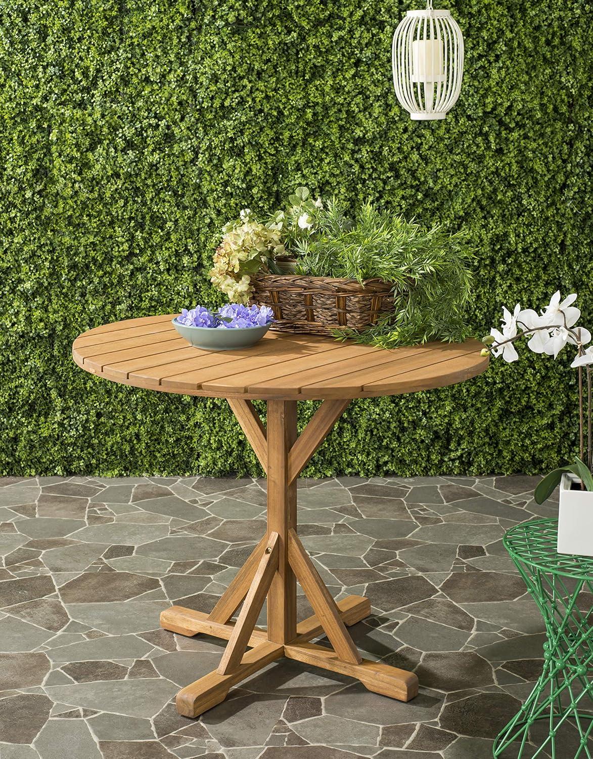 Safavieh Arcata Outdoor Patio Round Table - Natural