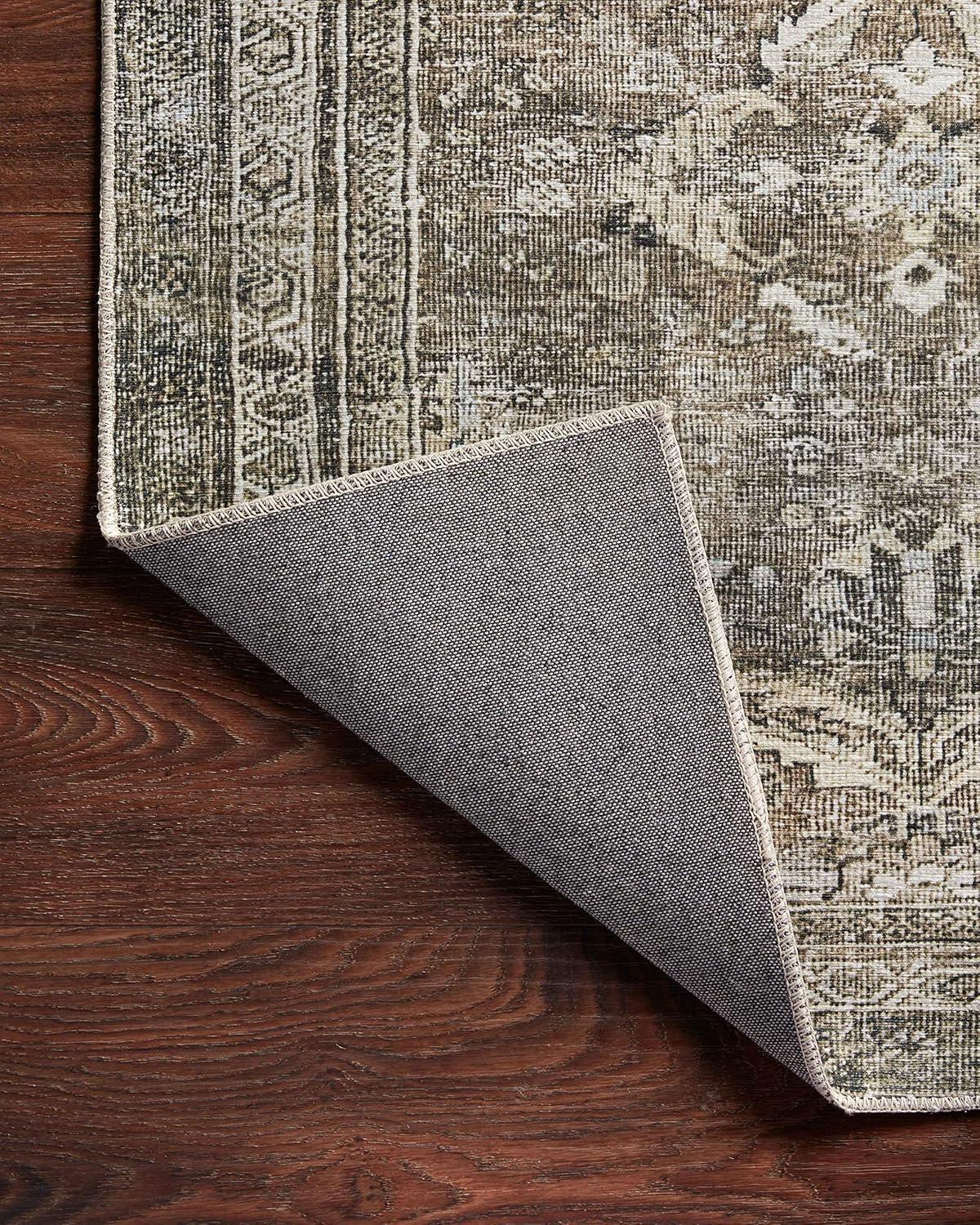 Layla Antique Moss Rectangular Polyester Area Rug