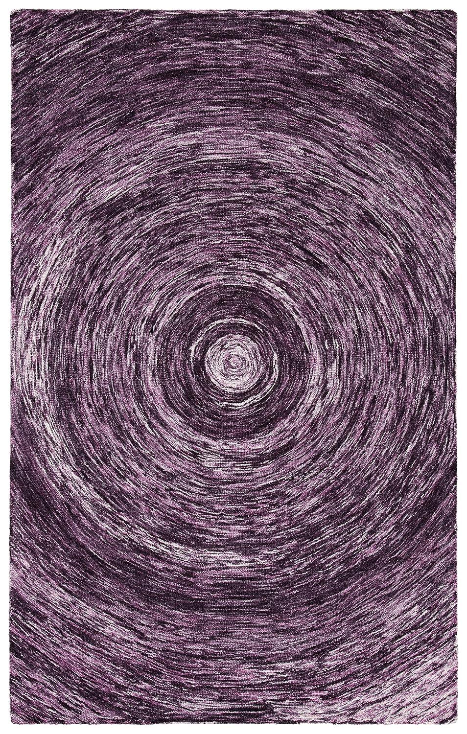 Ikat IKT633 Hand Tufted Area Rug - Purple - 6'x9' - Safavieh