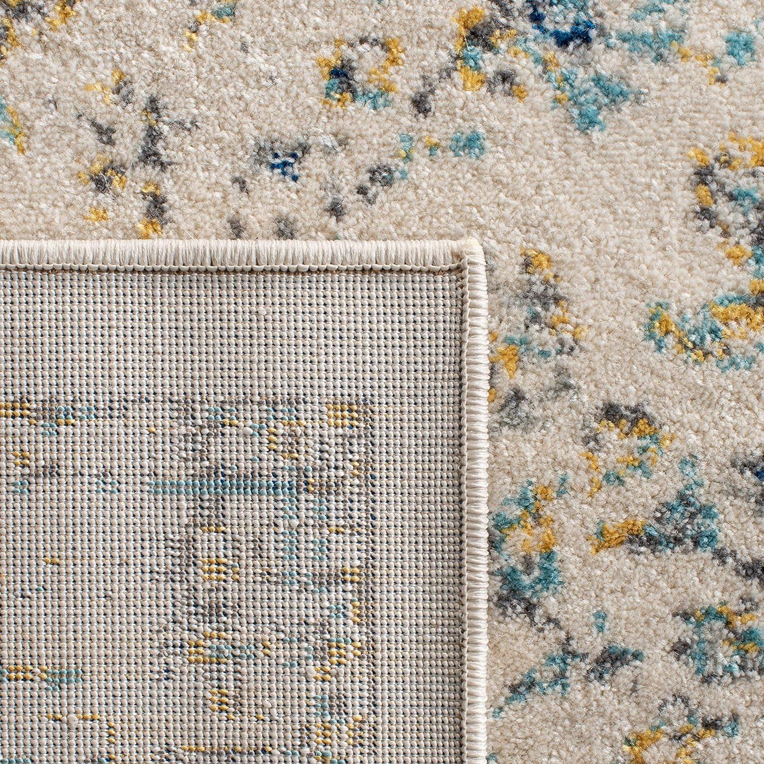 Evoke EVK220 Power Loomed Area Rug - Ivory/Blue - 10'x14' - Safavieh.