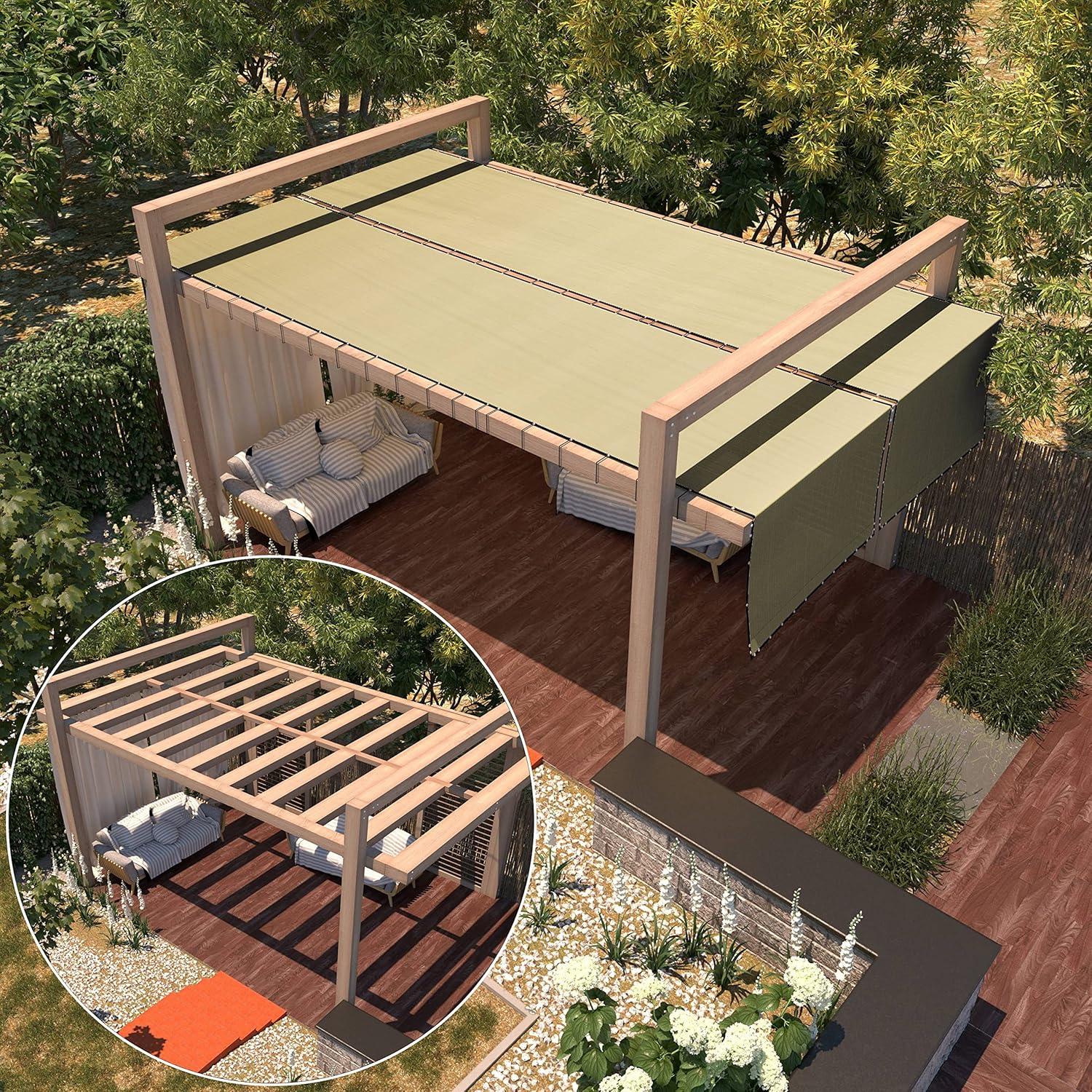 Amgo Amgo Fence Privacy Screen Heavy Duty Windscreen with Bindings & Grommets