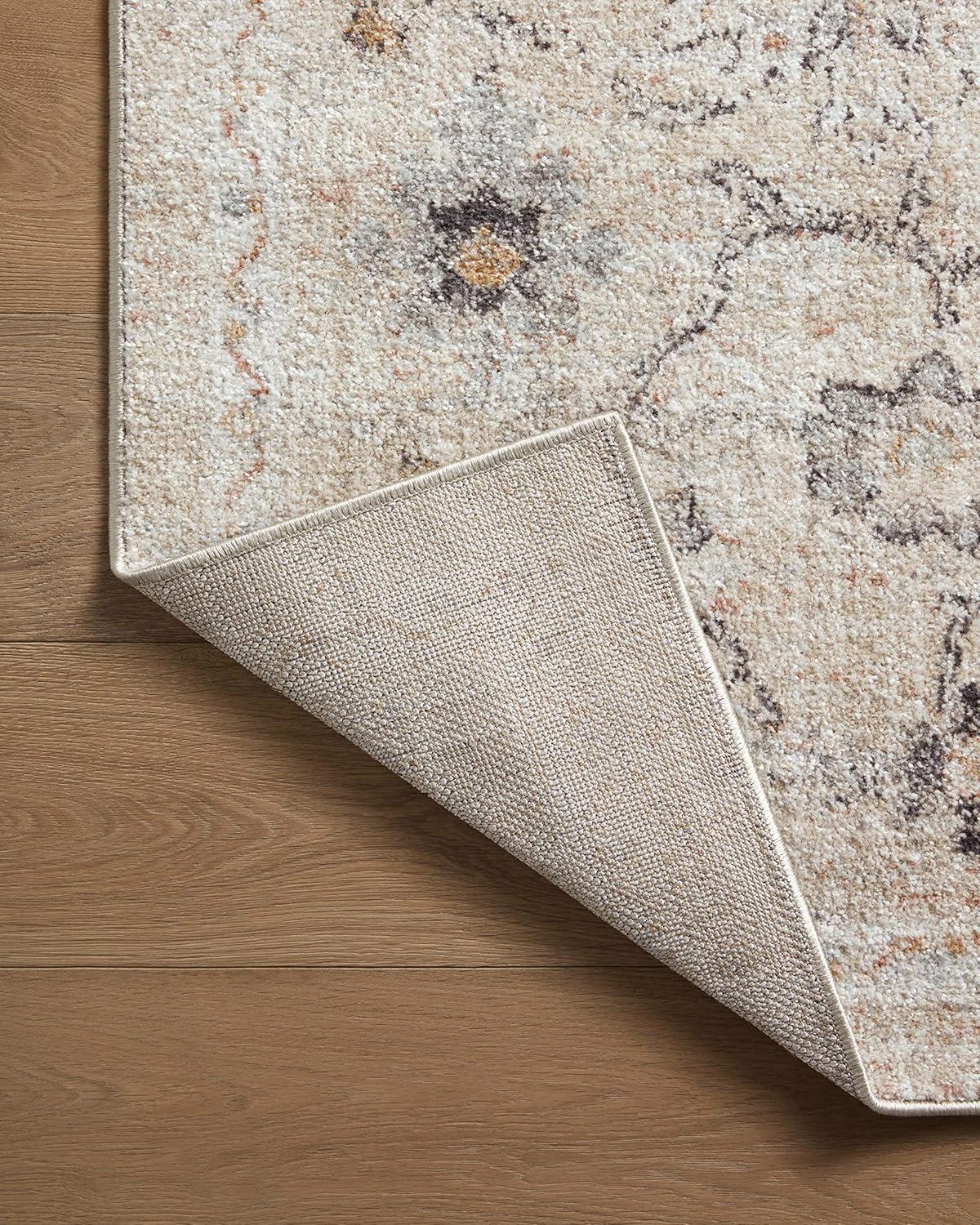 Loloi II Monroe Oriental Machine Woven Polyester Area Rug in Gray/Ivory