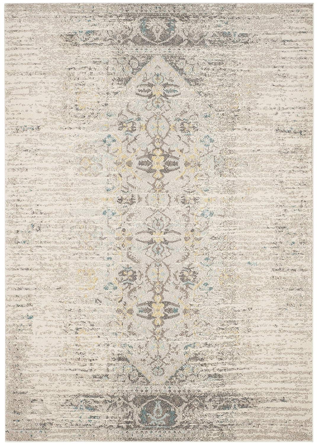 Monaco MNC209 Power Loomed Indoor Area Rug - Grey/Multi - 6'7"x9'2" - Safavieh.