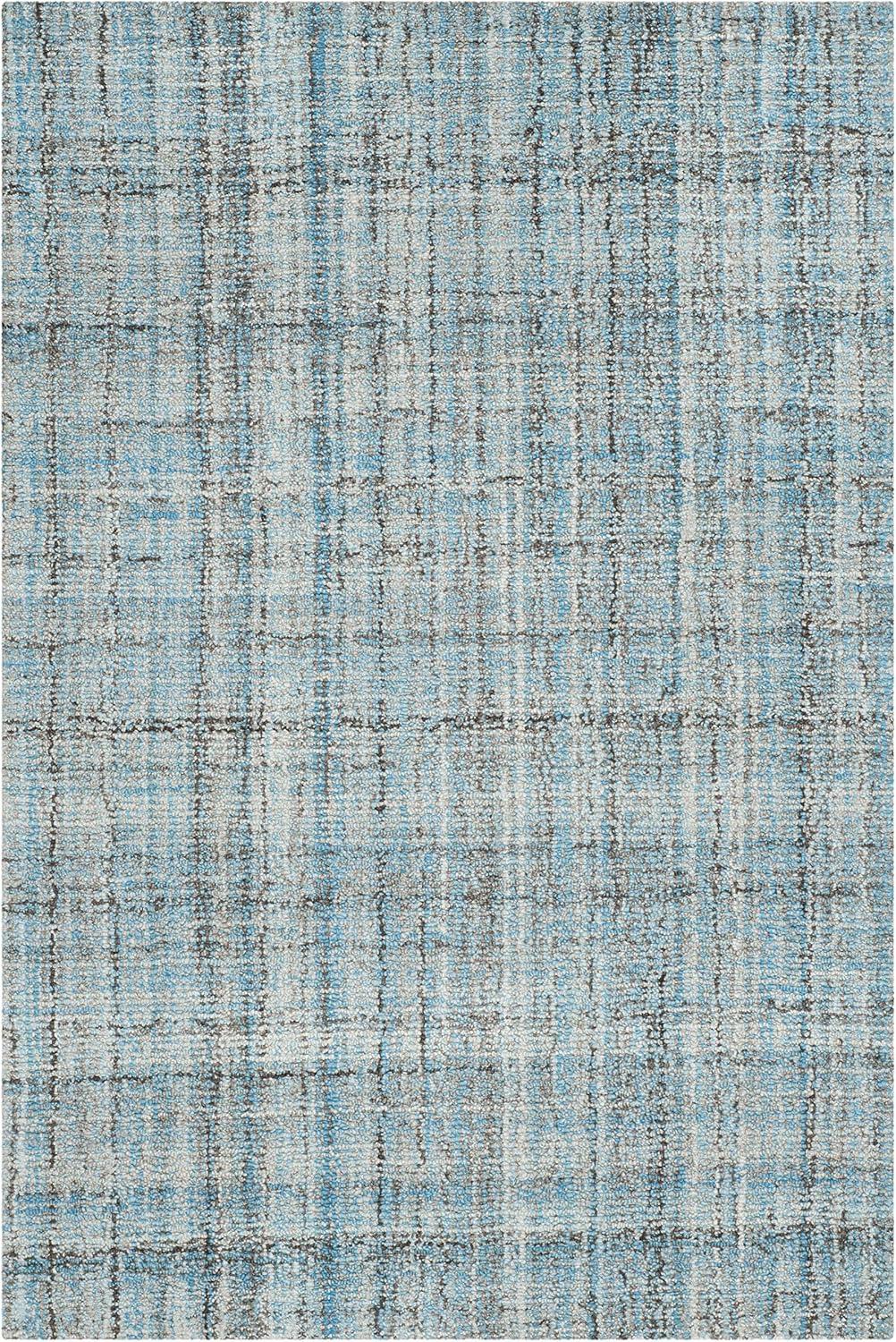 Abstract ABT141 Handmade Indoor Area Rug - Blue/Multi - 6'x9' - Safavieh