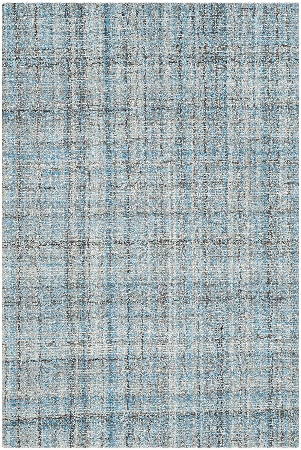 Abstract ABT141 Handmade Indoor Area Rug - Blue/Multi - 6'x9' - Safavieh