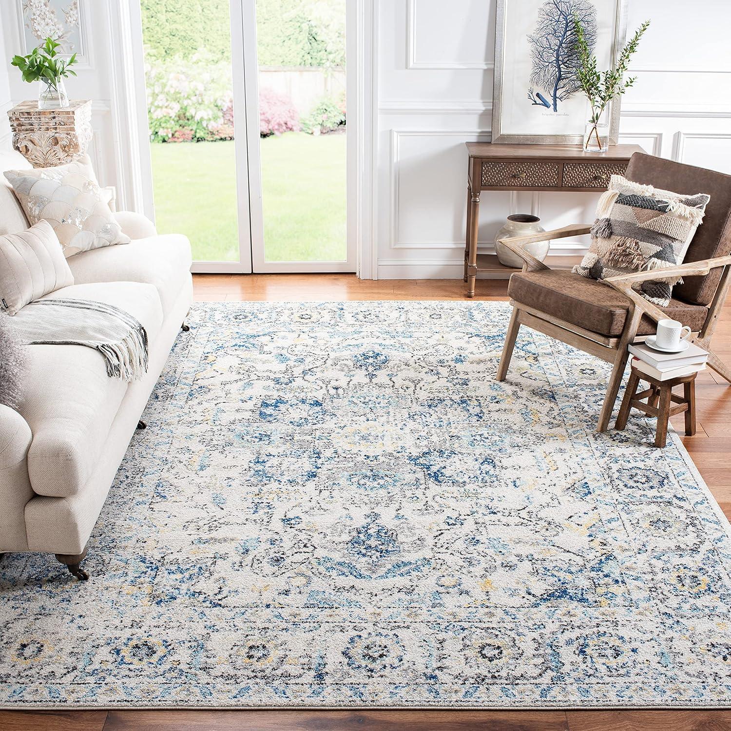 Madison MAD603 Power Loomed Indoor Runner Rug - Orange/Ivory - 2'3"x12' - Safavieh