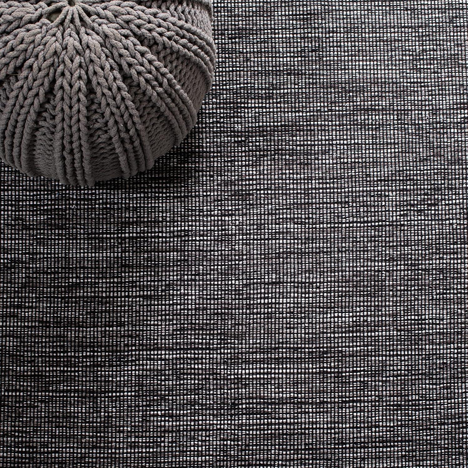 Montauk MTK620 Hand Woven Area Rug - Charcoal/Black - 4'x6' - Safavieh.