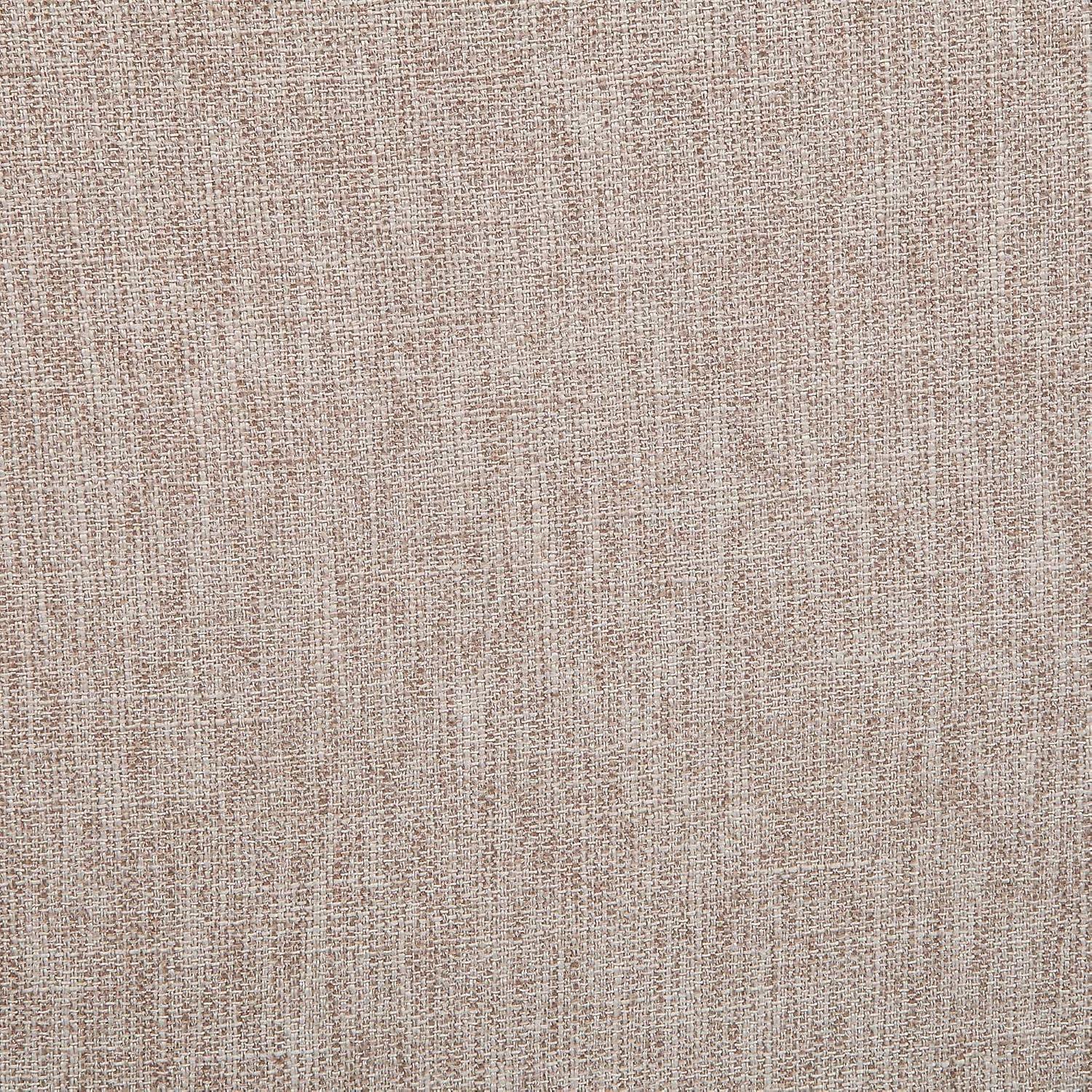 Designs4Comfort Round Accent Storage Ottoman with Reversible Tray Lid, Tan Fabric