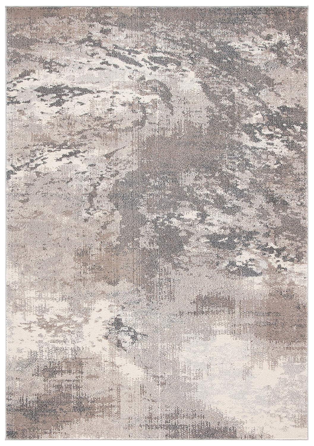 Madison MAD440 Power Loomed Indoor Area Rug - Beige/Grey - 5'3"x7'6" - Safavieh