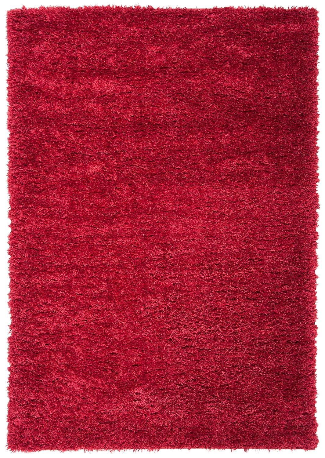 Madrid Shag 200 MDG256 Power Loomed Indoor Area Rug - Red - 4'x6' - Safavieh