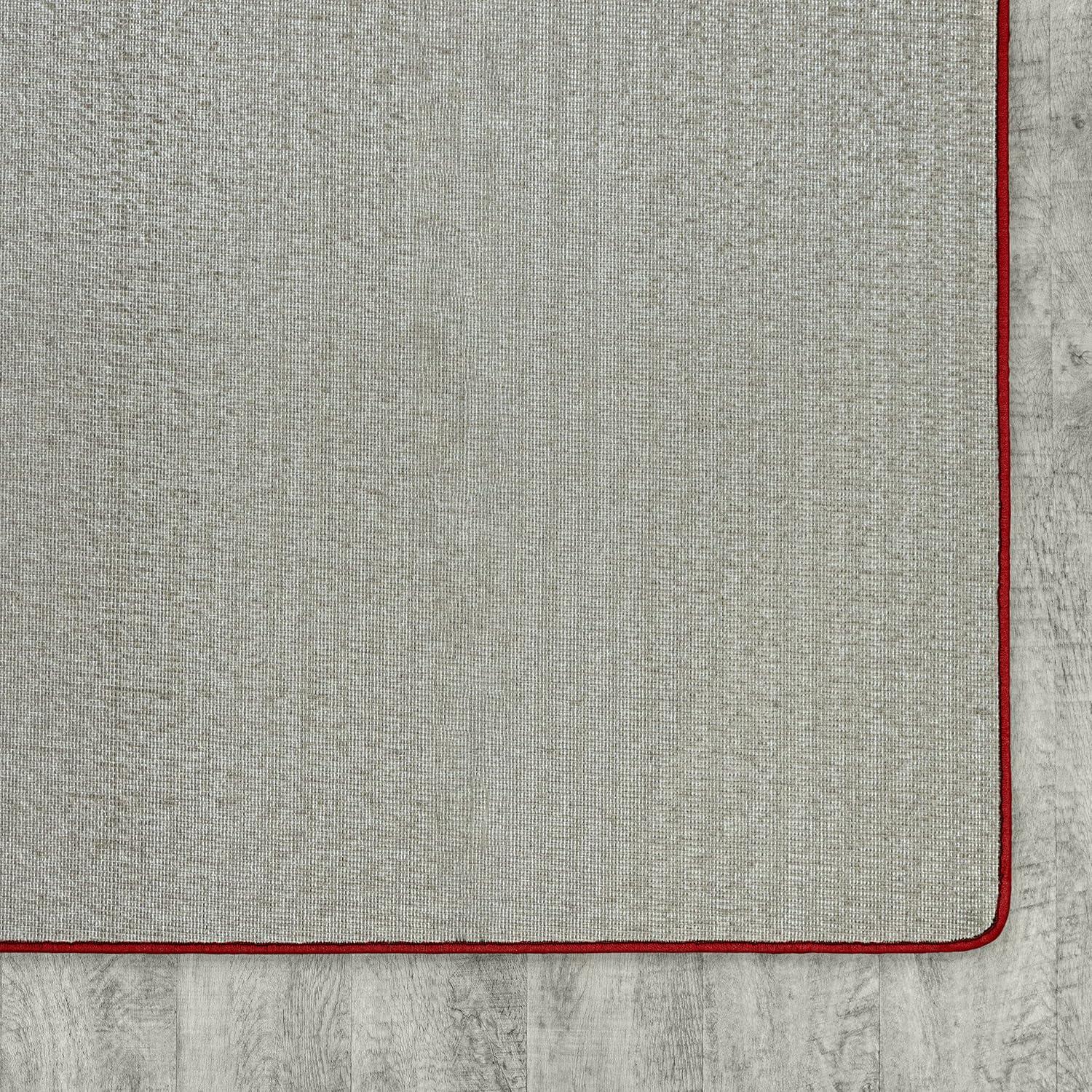 Endurance Red 6' x 9' Tufted Synthetic Area Rug