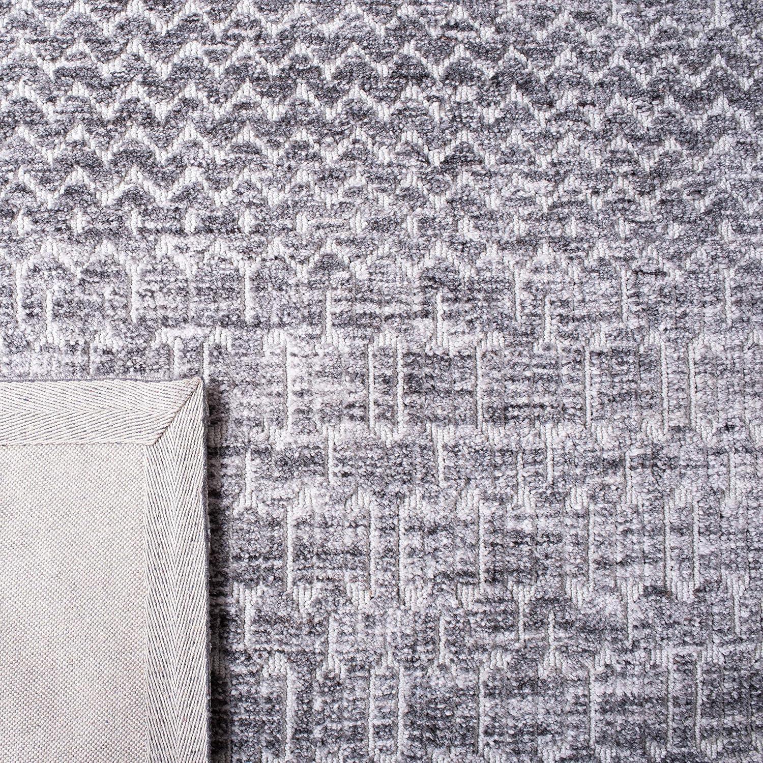Roslyn ROS705 Hand Loomed Area Rug - Grey - 8'x10' - Safavieh.