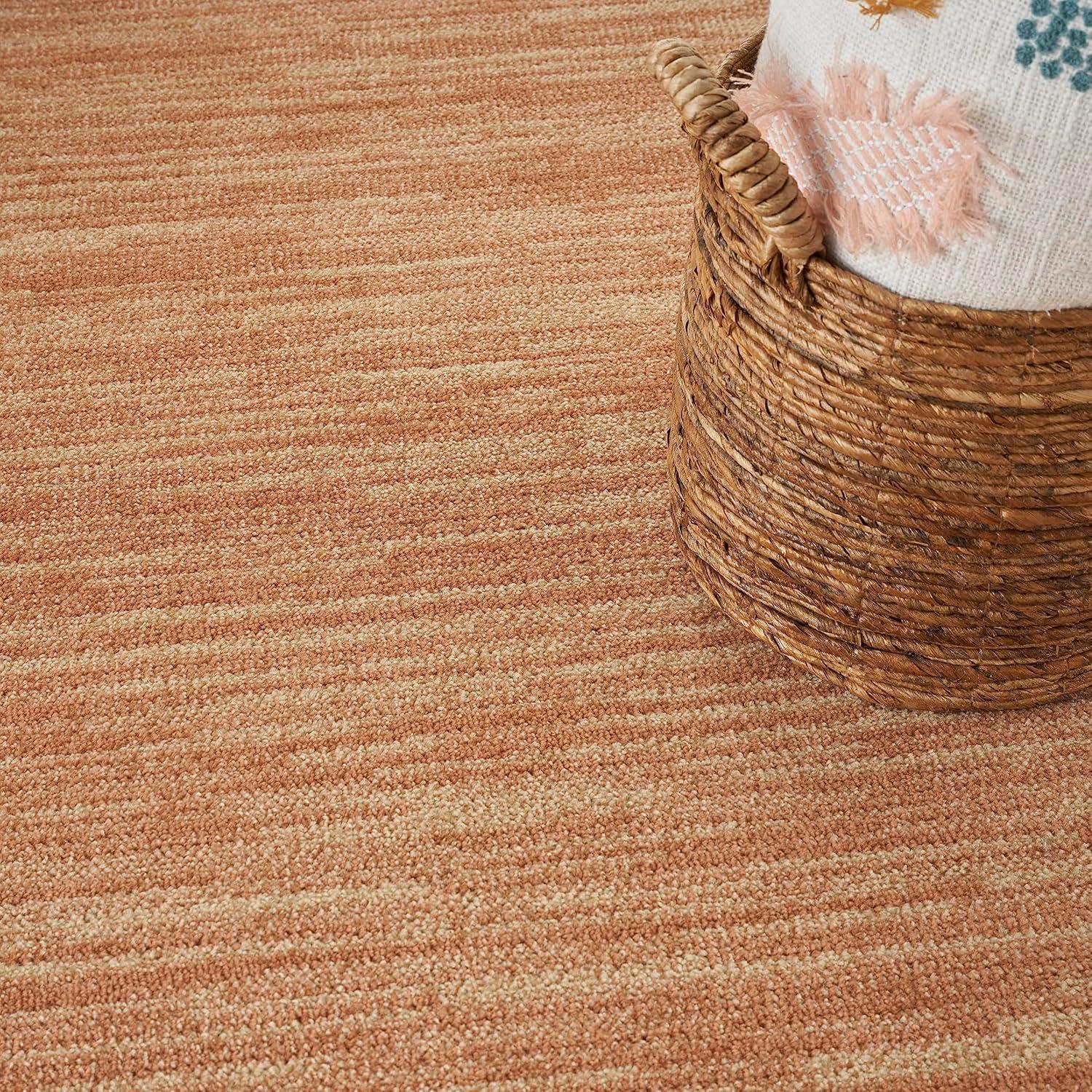 Nourison Essentials Easy Care Indoor Outdoor Area Rug - Rust 9' x 12'