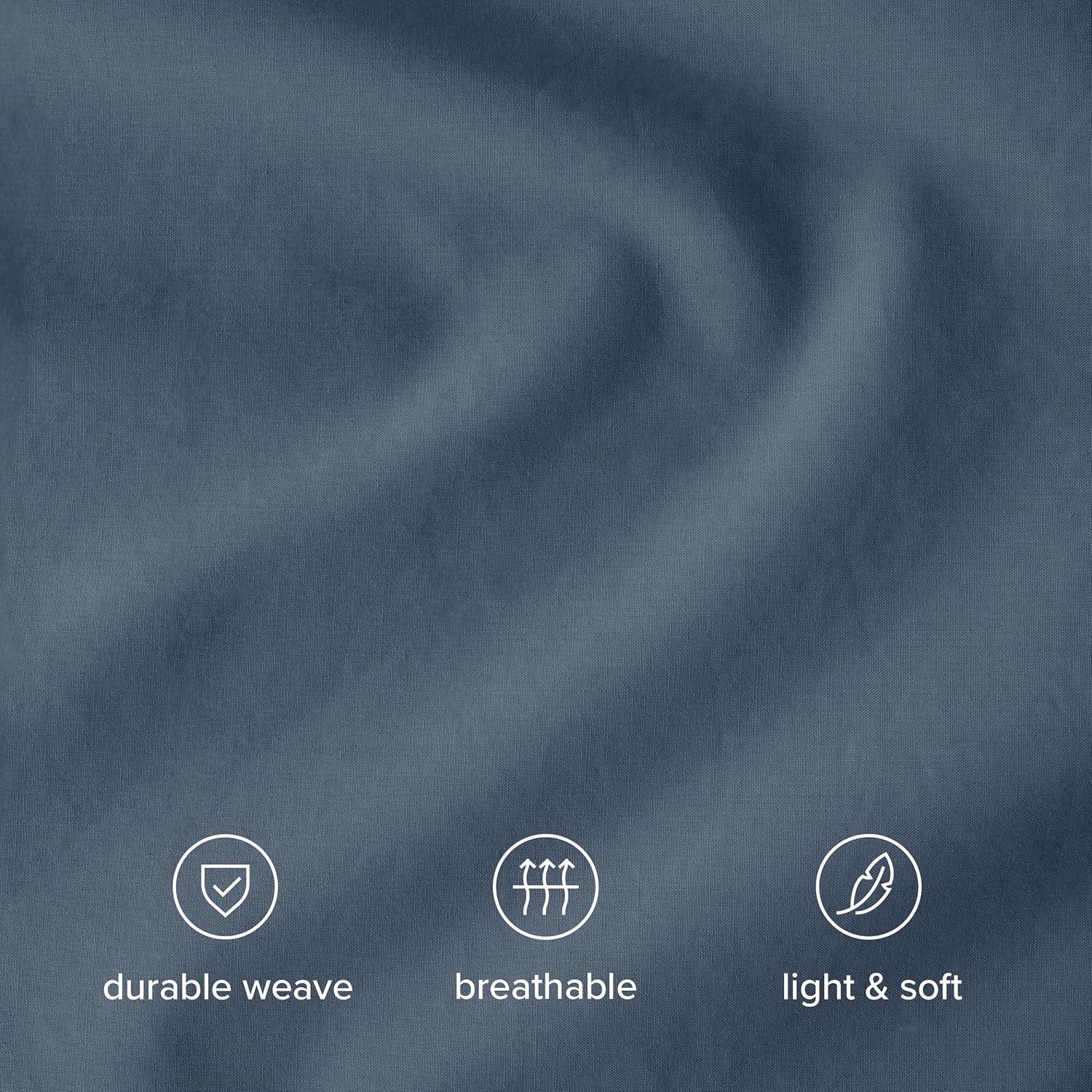 Bare Home 100% Cotton Percale Sheet Set
