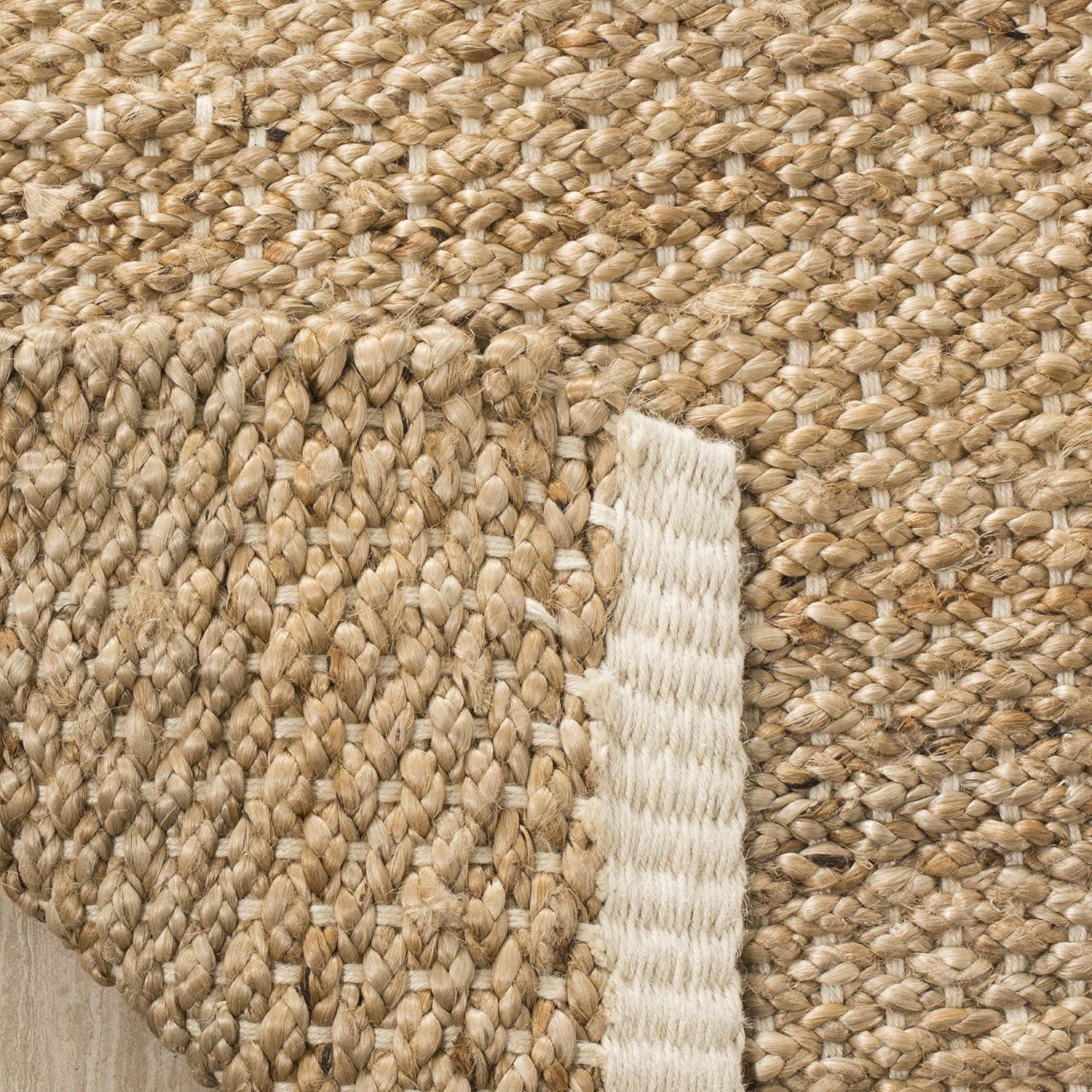 Natural Fiber NF465 Hand Woven Indoor Area Rug - Ivory/Natural - 6'x9' - Safavieh.