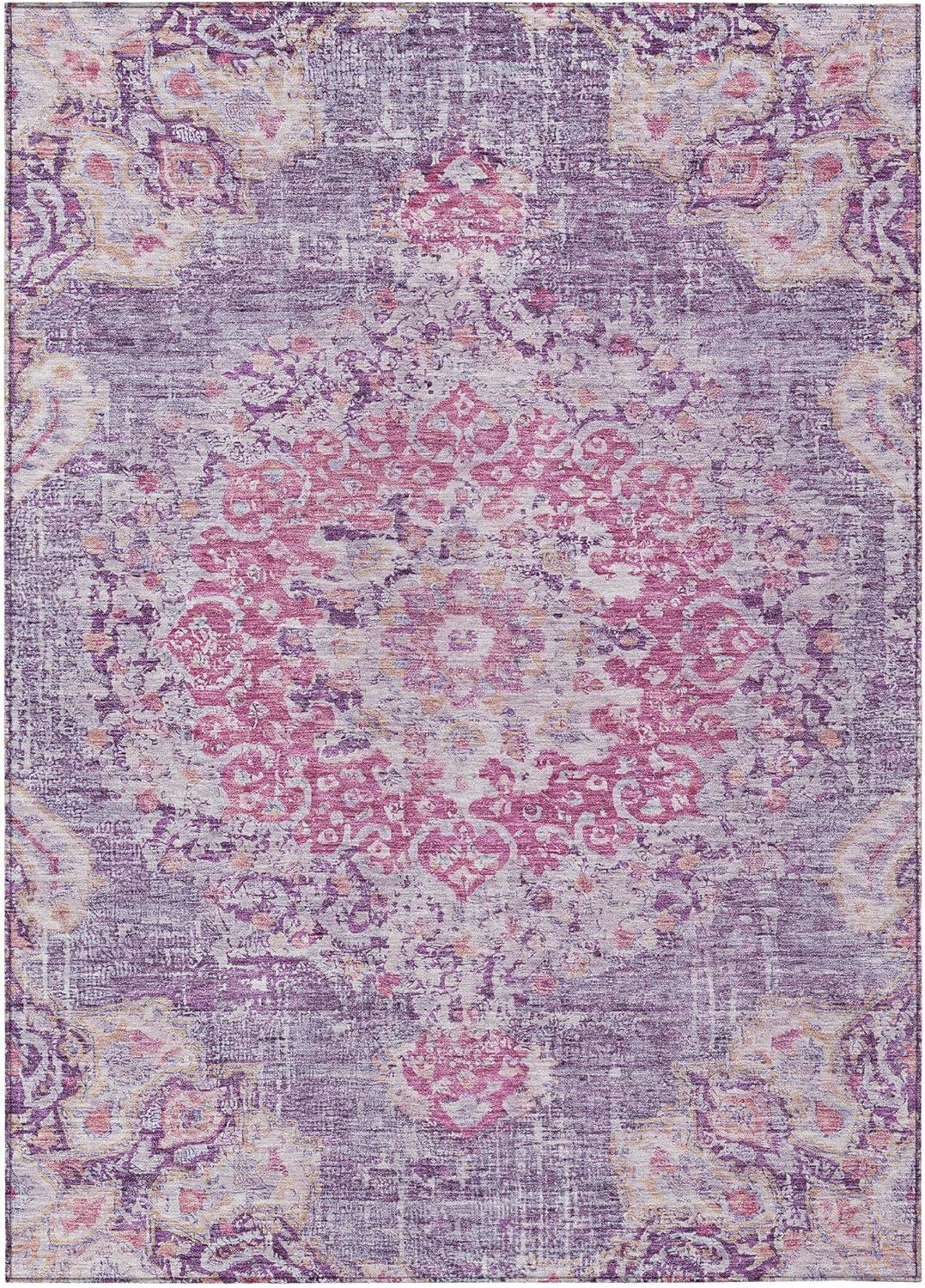 Chantille Purple Flat Woven Synthetic Indoor/Outdoor Rug