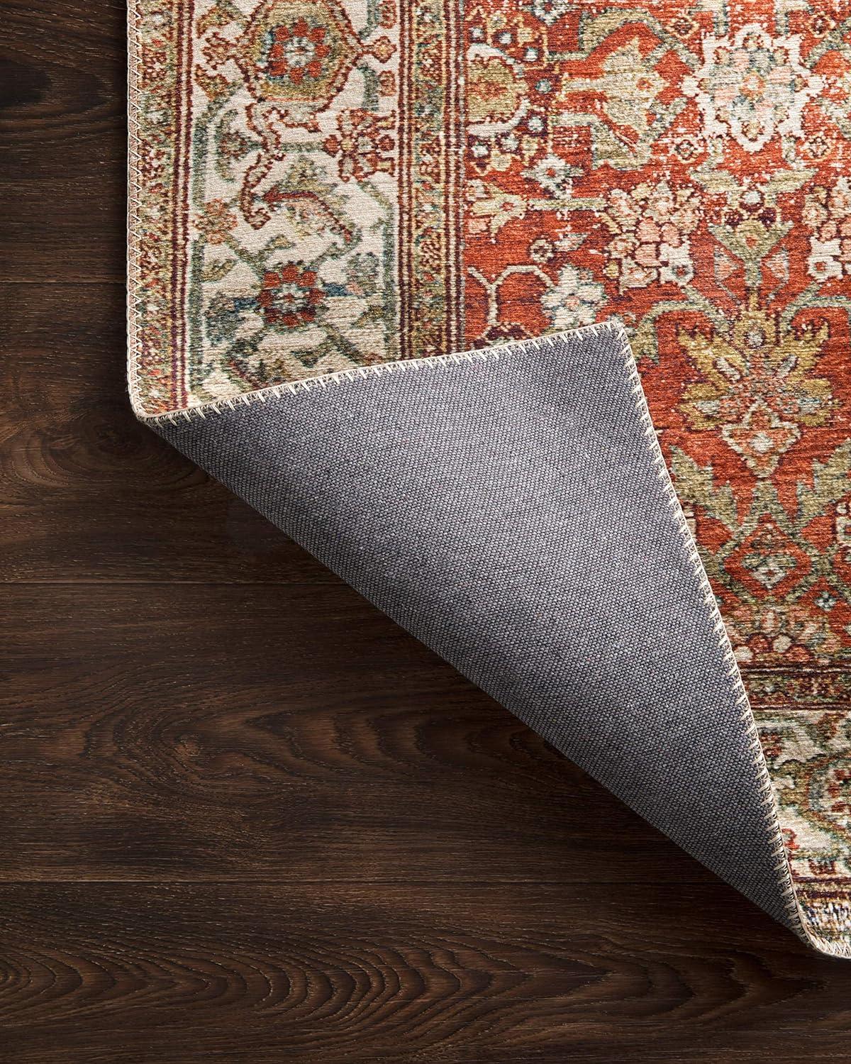 Layla Ocean Multicolor Synthetic Rectangular Accent Rug