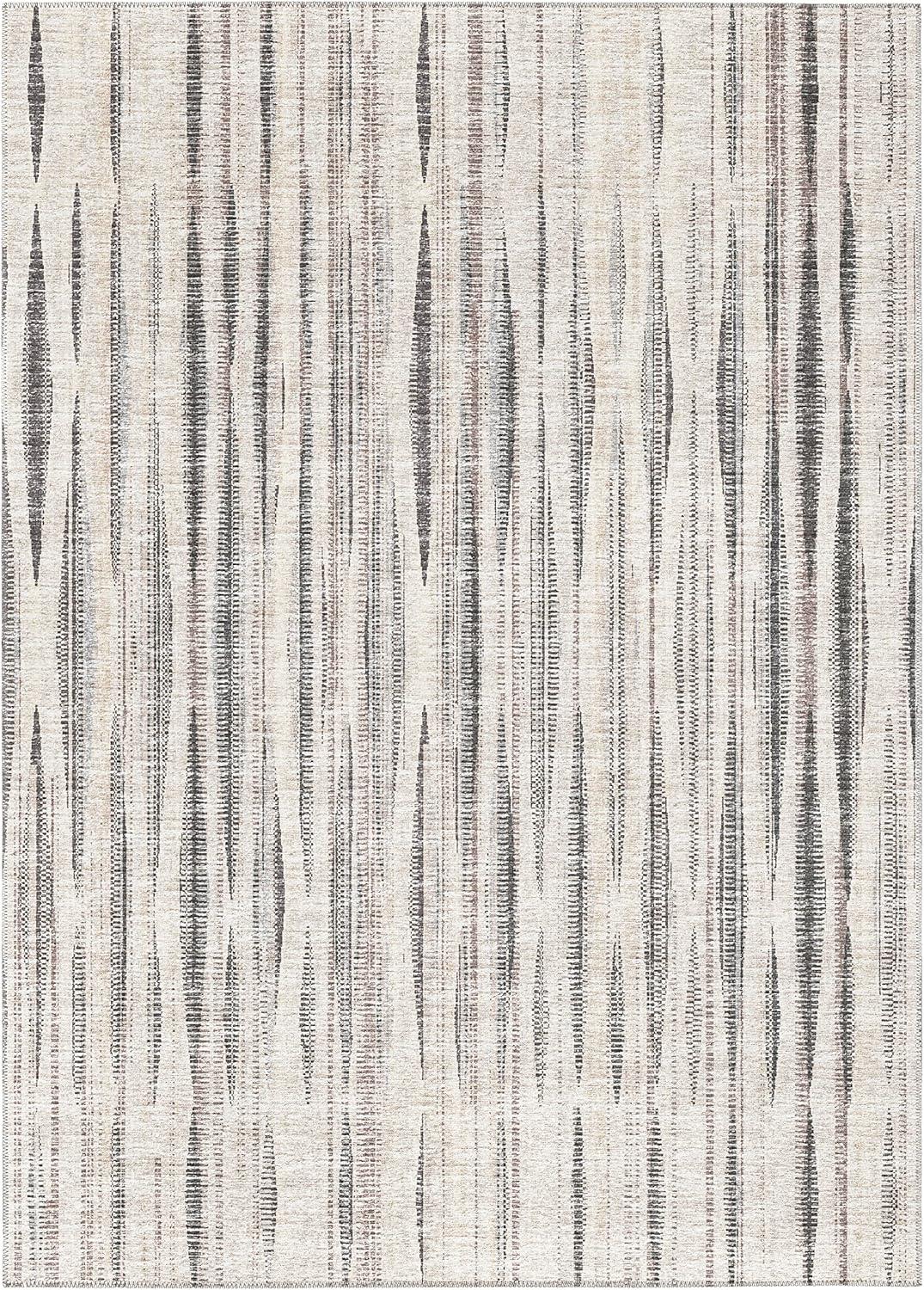Addison Rugs Indoor/Outdoor Waverly Modern Stripes Washable Rug 3' x 5' - Beige