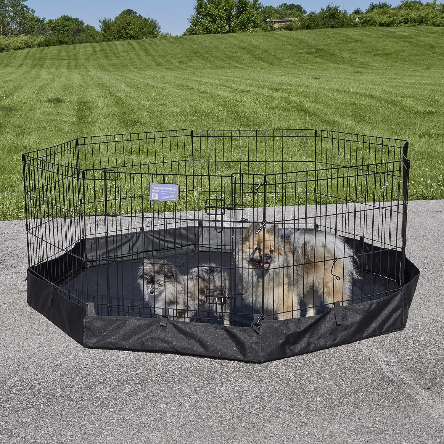 Octagon Exercise Pen Solid Fabric Bottom