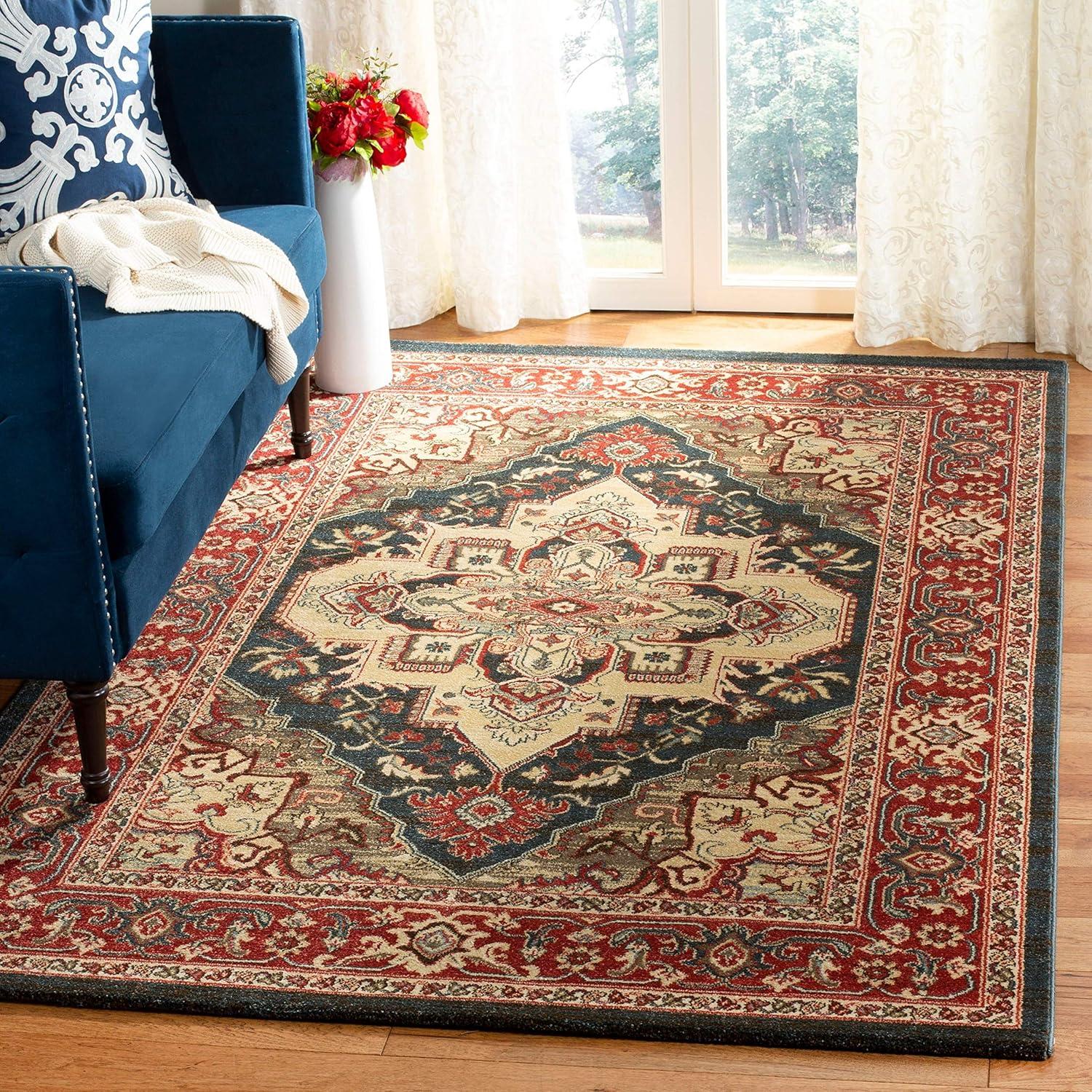 Mahal MAH625 Power Loomed Indoor Area Rug - Red/Red - 8'x11' - Safavieh.