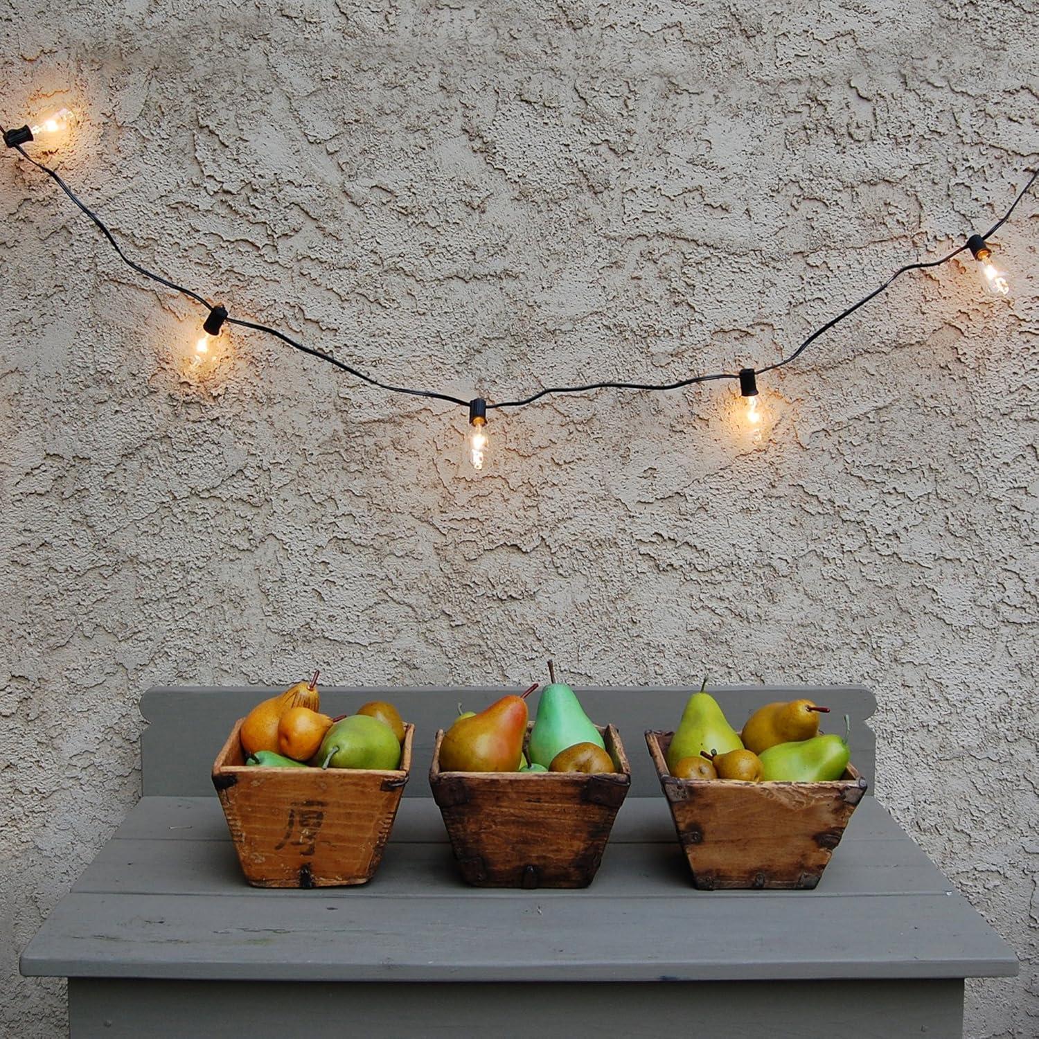 Warm White Edison Bulb Outdoor String Lights