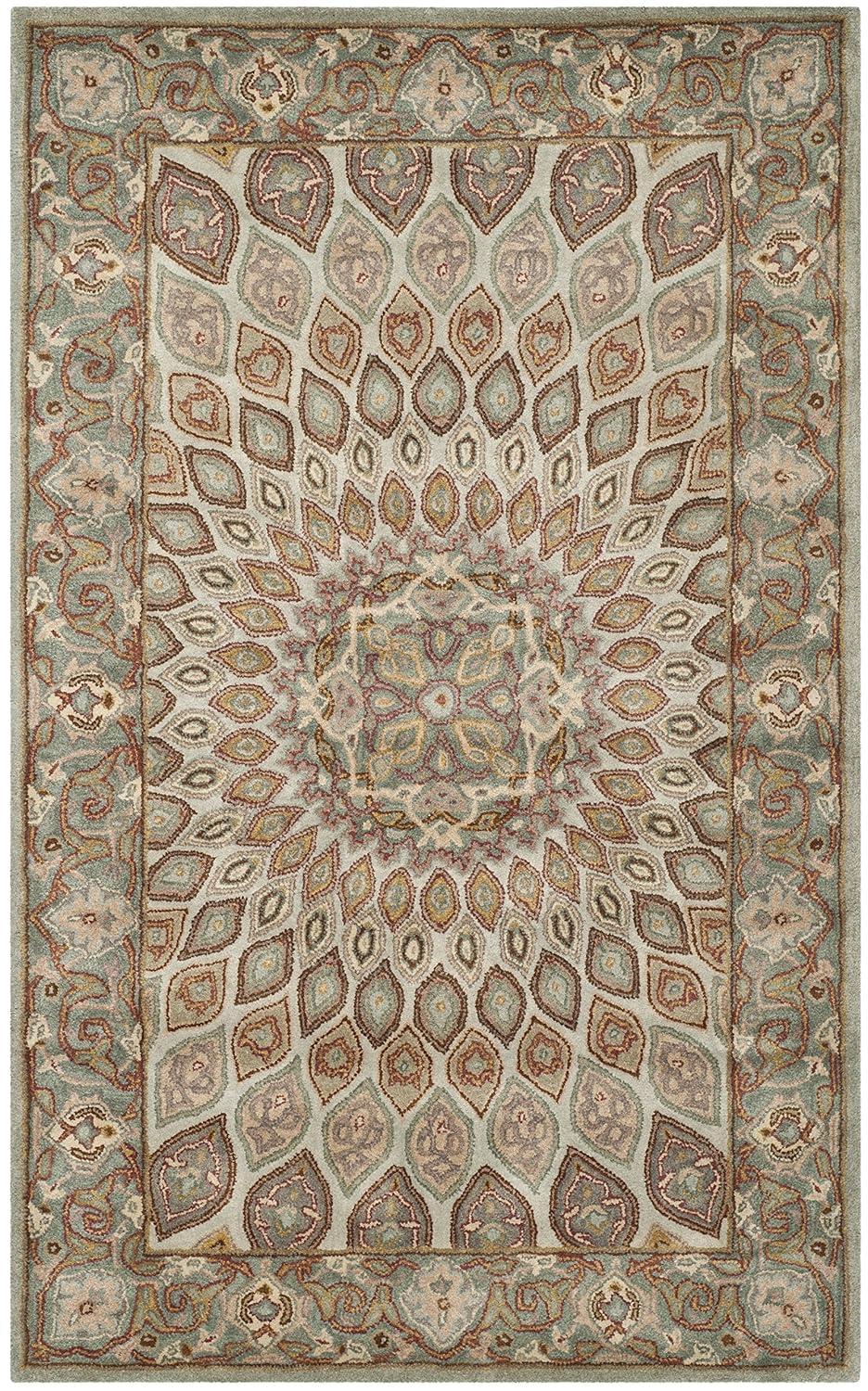 Heritage HG914 Hand Tufted Area Rug - Light Brown/Grey - 5'x8' - Safavieh.