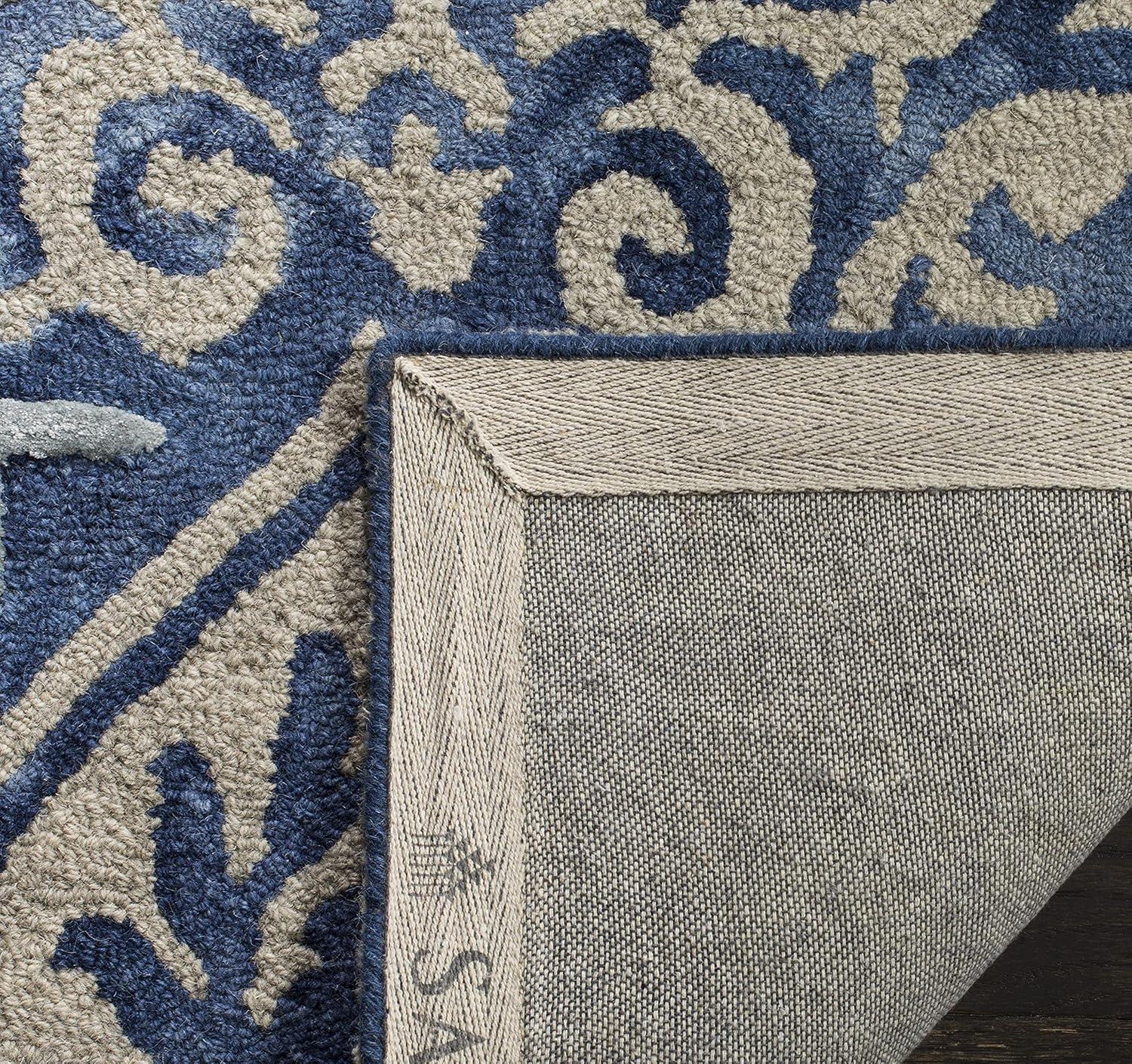 Dip Dye DDY511 Hand Tufted Area Rug - Royal Blue/Beige - 3'x5' - Safavieh.