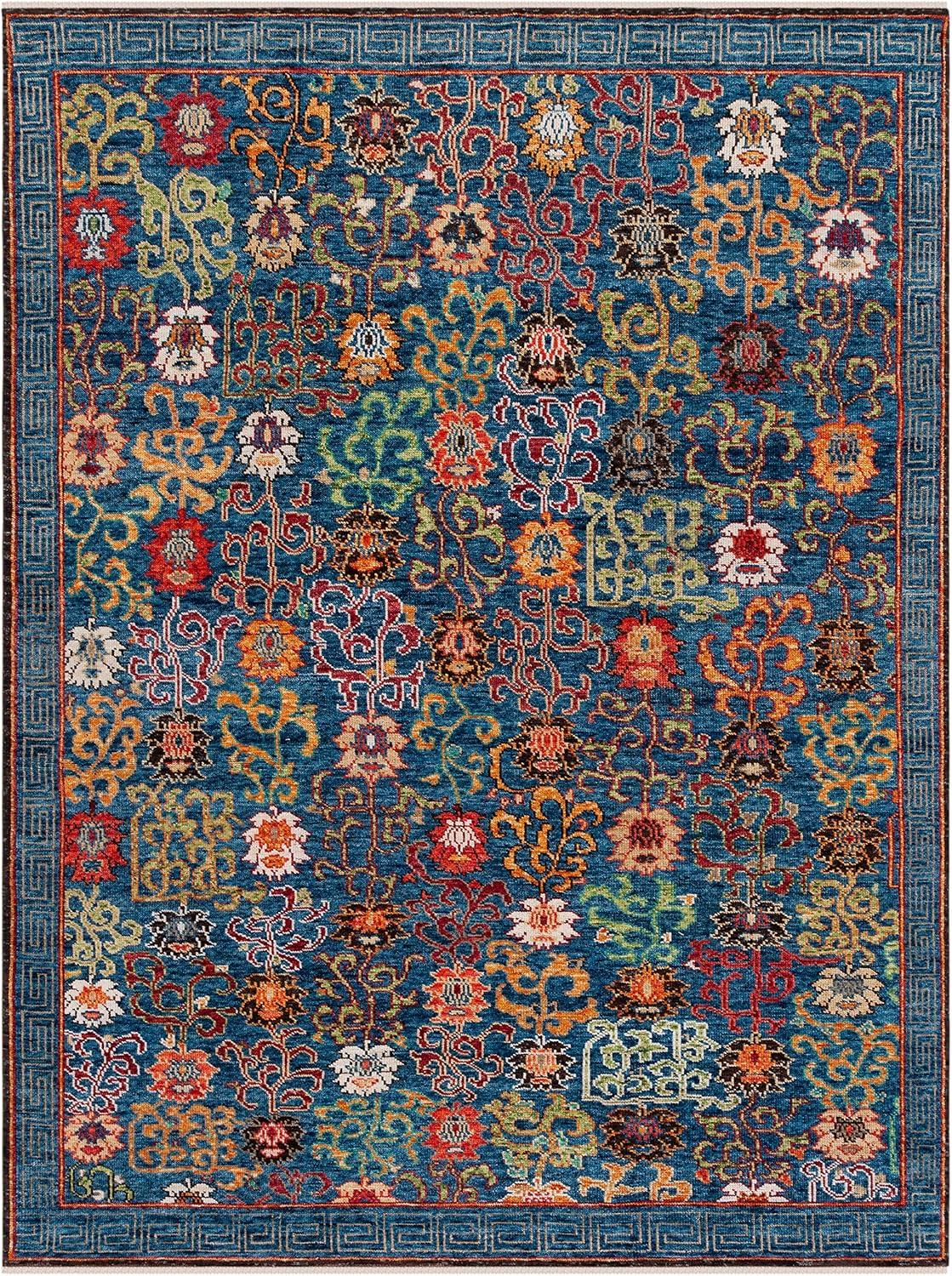 Safavieh Sultanabad Hand Knotted 80% Wool And 20% Cotton Floral Rug
