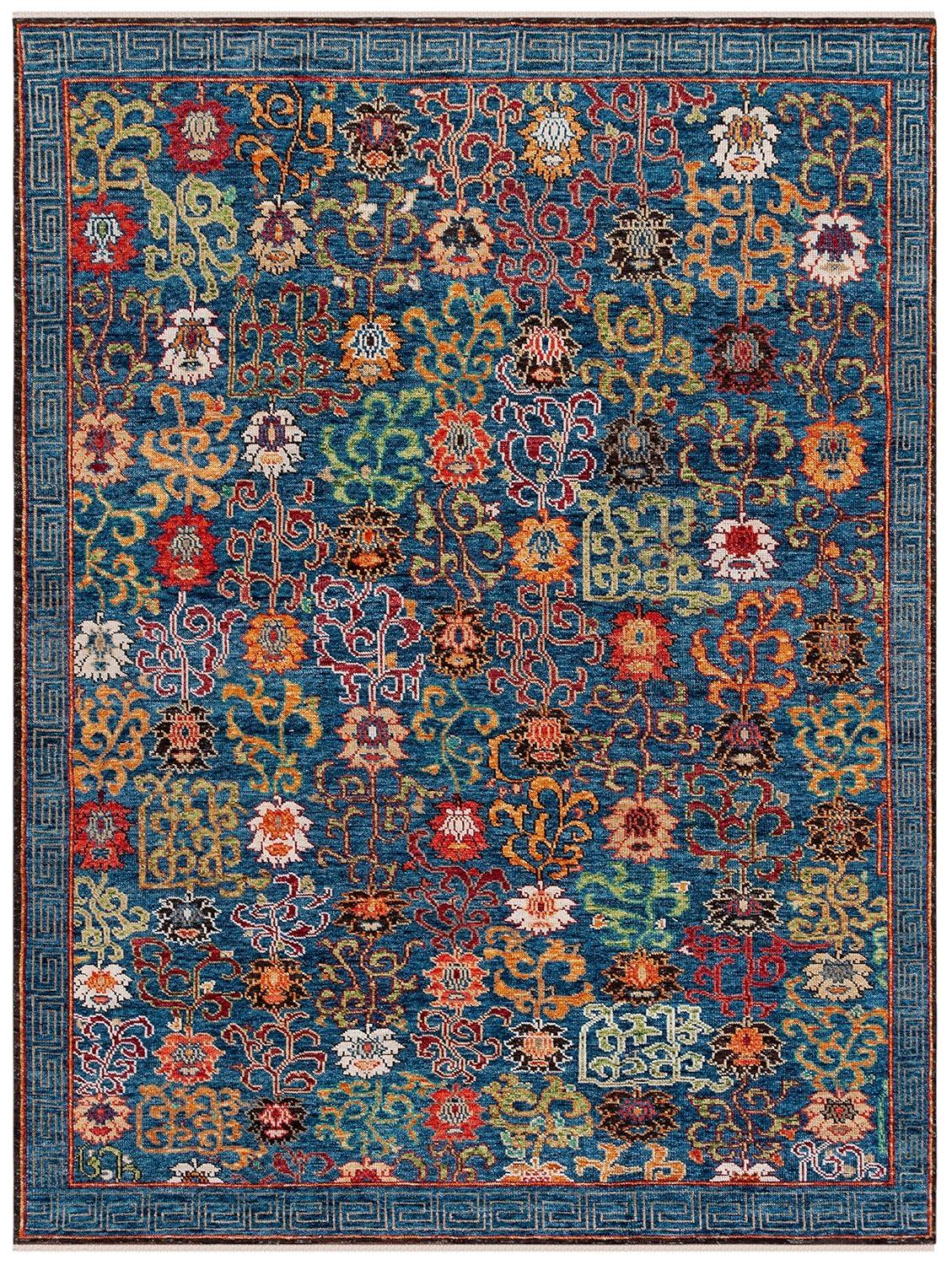 Safavieh Sultanabad Hand Knotted 80% Wool And 20% Cotton Floral Rug