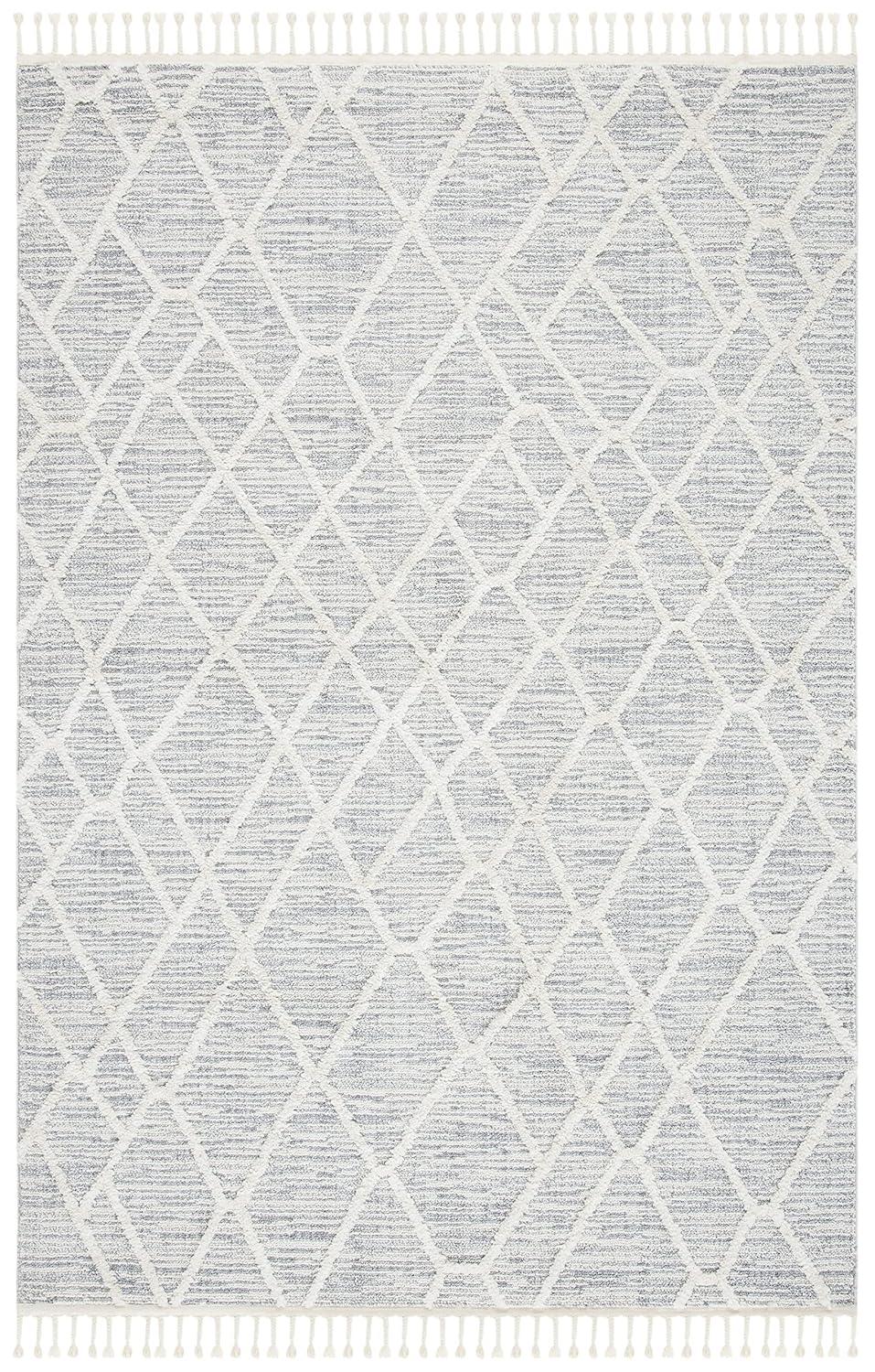 Marrakesh MRK514 Power Loomed Area Rug - Ivory/Grey - 5'3"x7'6" - Safavieh.