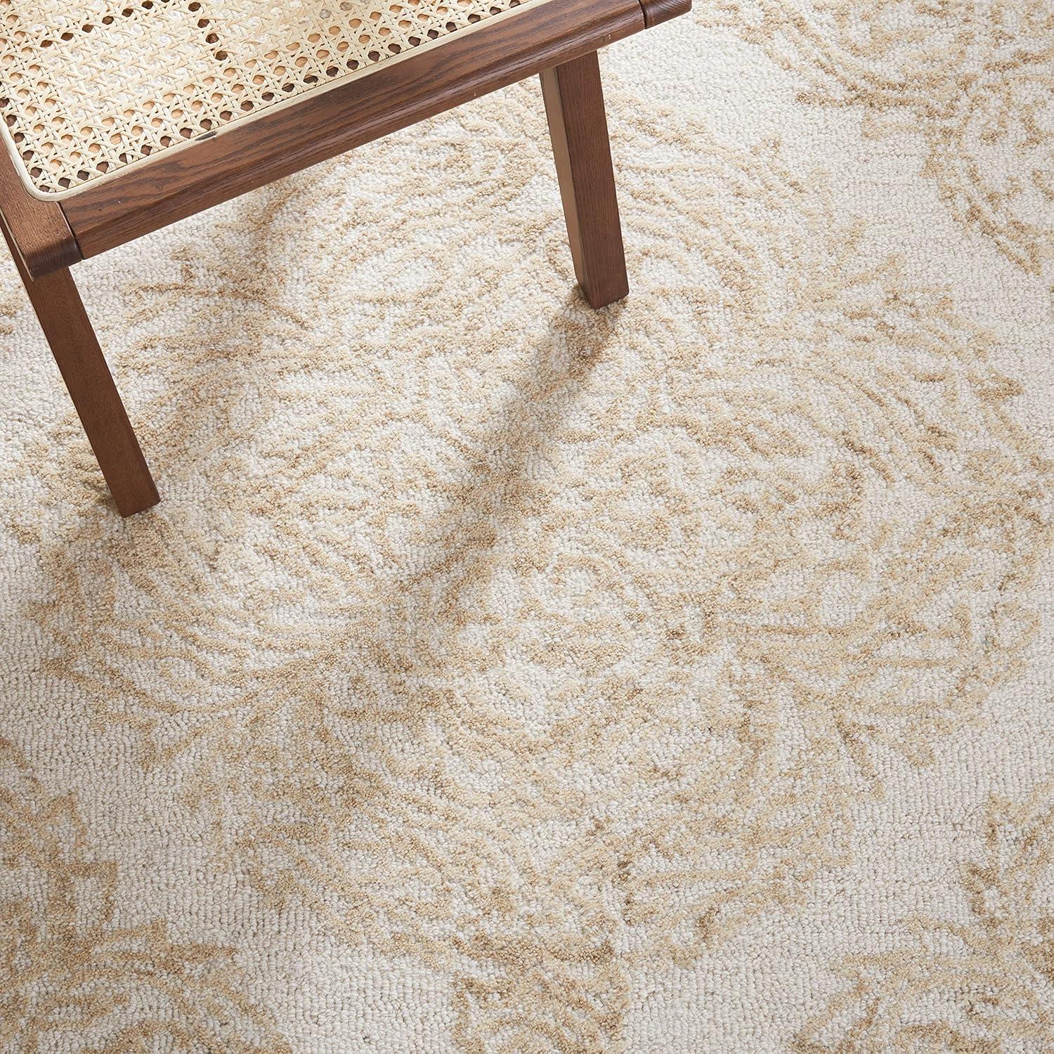 Abstract ABT346 Hand Tufted Accent Rug - Ivory/Beige - 2'x3' - Safavieh.