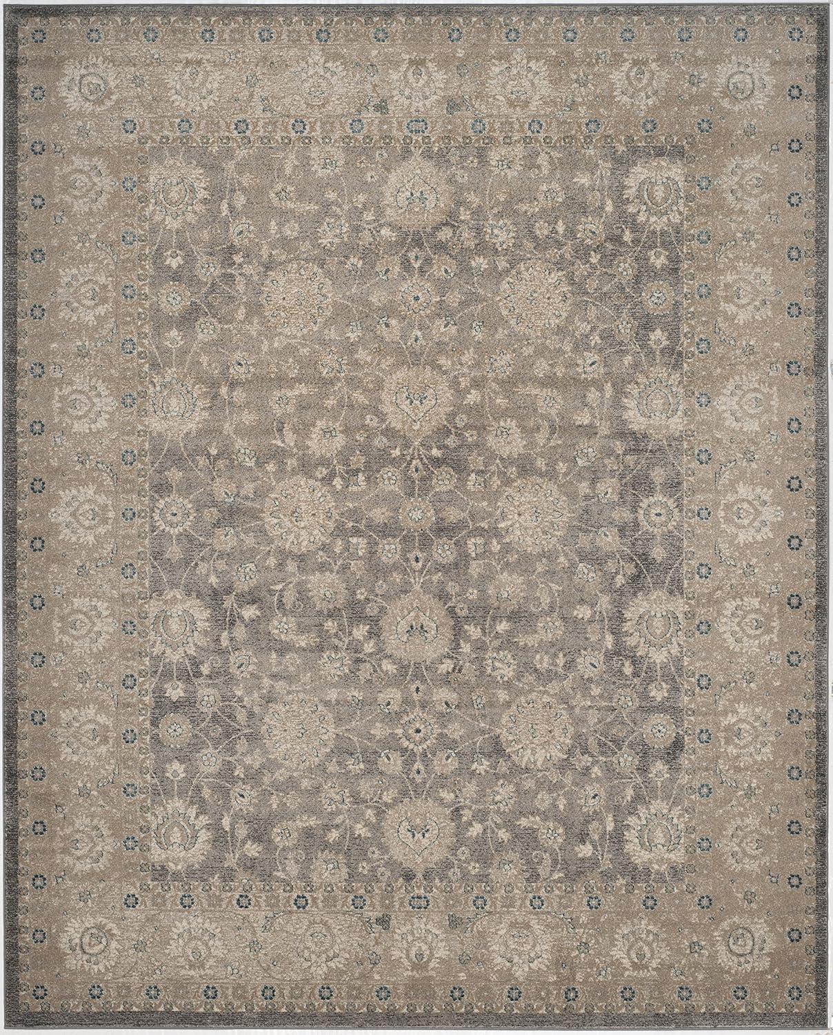 Sofia SOF330 Power Loomed Indoor Area Rug - Light Grey/Beige - 10'x14' - Safavieh.