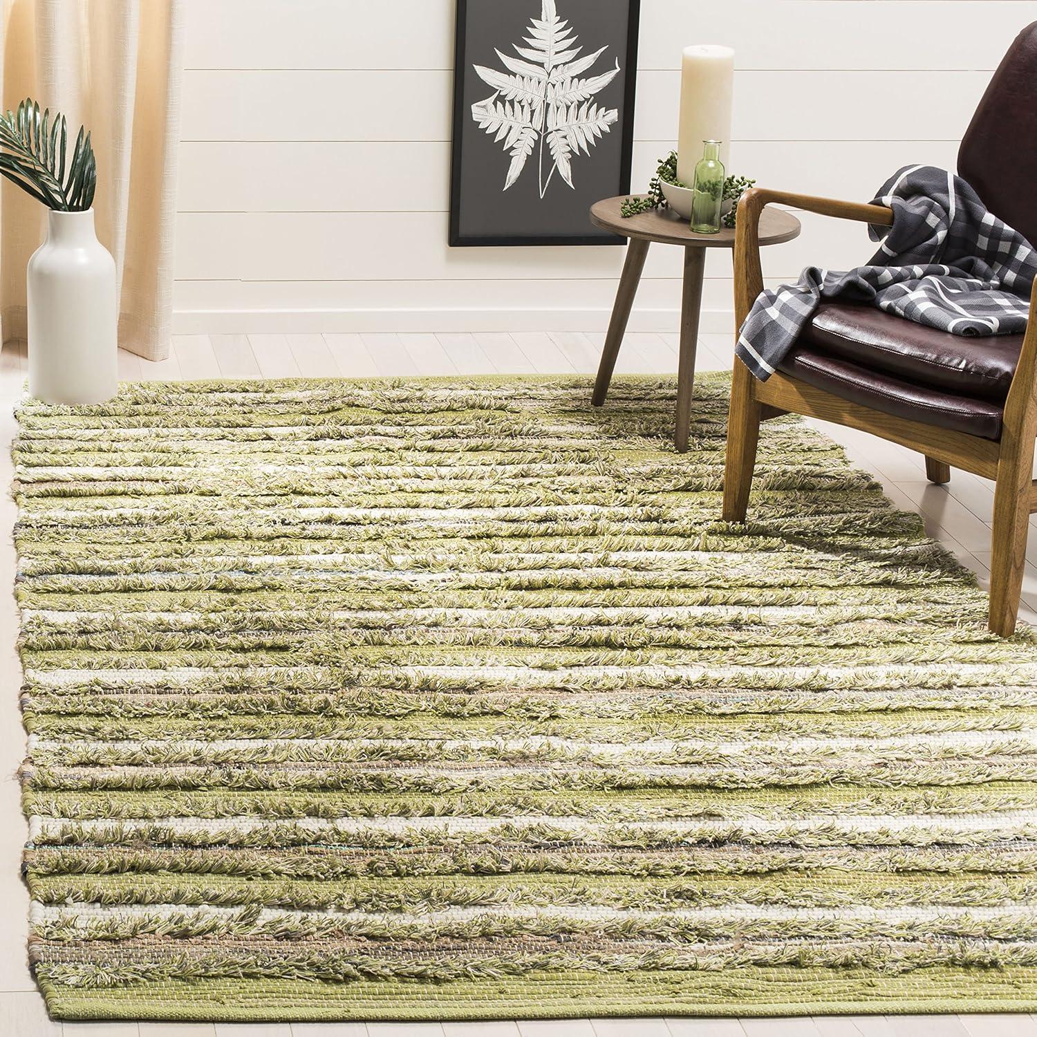 Bester Hand Woven Cotton Striped Rug
