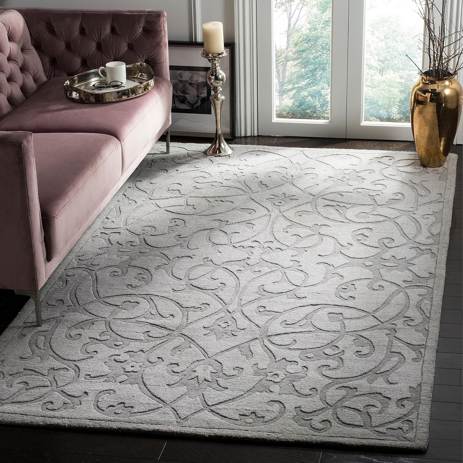 SAFAVIEH Impressions IM341D Handmade Light Brown Rug