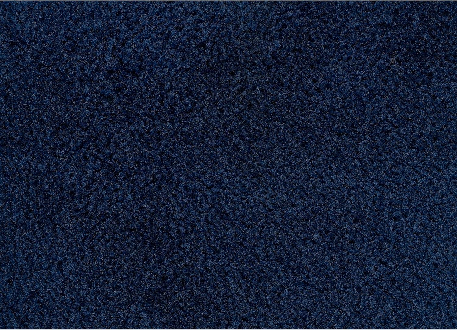 2pc Traditional Nylon Washable Bathroom Rug Set Navy - Garland Rug: Machine Made, Latex Backing, Tufted Bath Mats Set