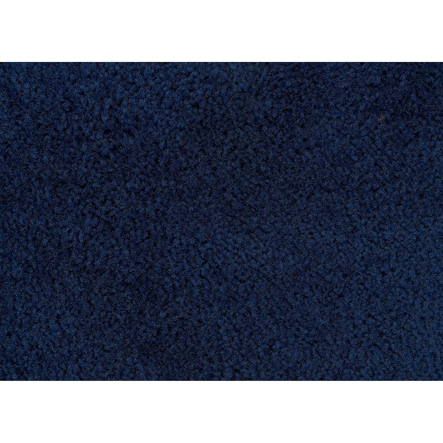 2pc Traditional Nylon Washable Bathroom Rug Set Navy - Garland Rug: Machine Made, Latex Backing, Tufted Bath Mats Set