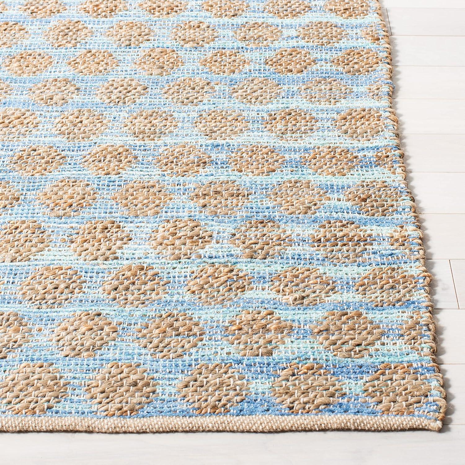 Cape Cod CAP820 Woven Indoor Runner Rug - Blue/Natural - 2'3"x8' - Safavieh