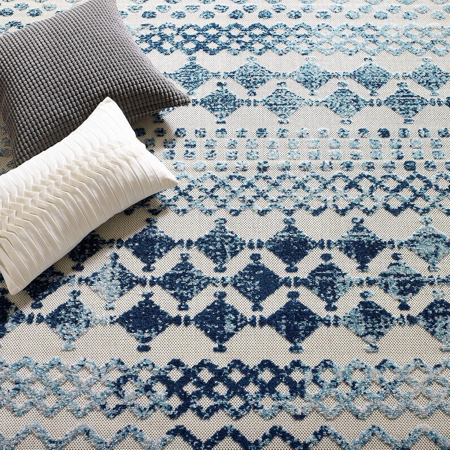 Modway Modway Coronado Distressed Diamond Outdoor Area Rug by Havenside Home