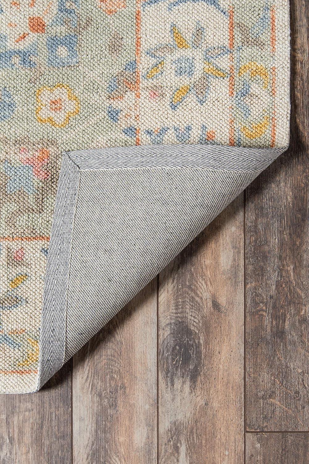 2'x3' Anatolia Riylnn Accent Rug Beige - Momeni: Wool & Nylon Area Rug, Bohemian Floral, Low Pile, Indoor Use