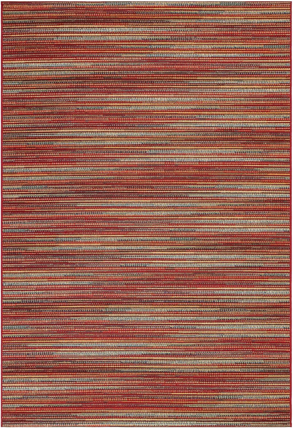 Liora Manne Marina Stripes Indoor/Outdoor Rug Saffron 2'7" x 4'3"