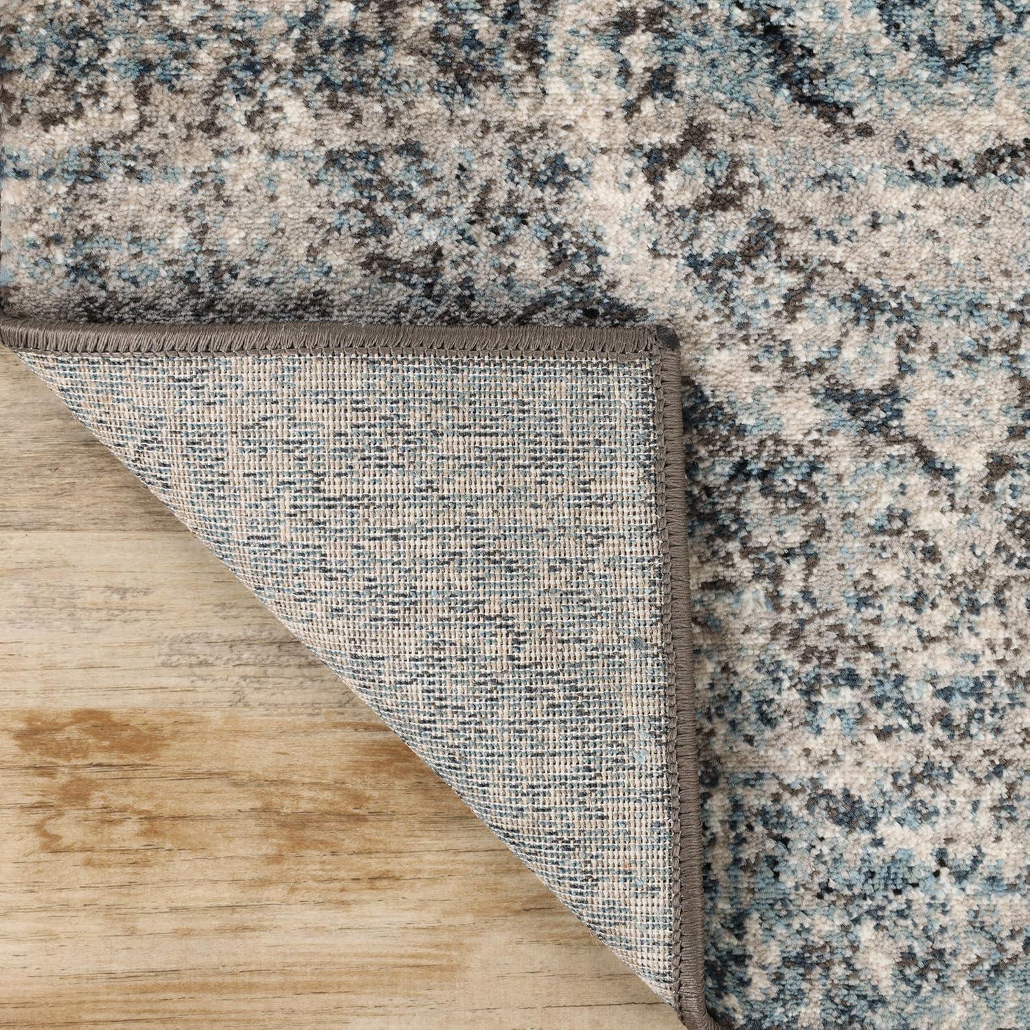 Superior Salford Medallion Indoor Area Rug, 8' x 10', Blue-Beige