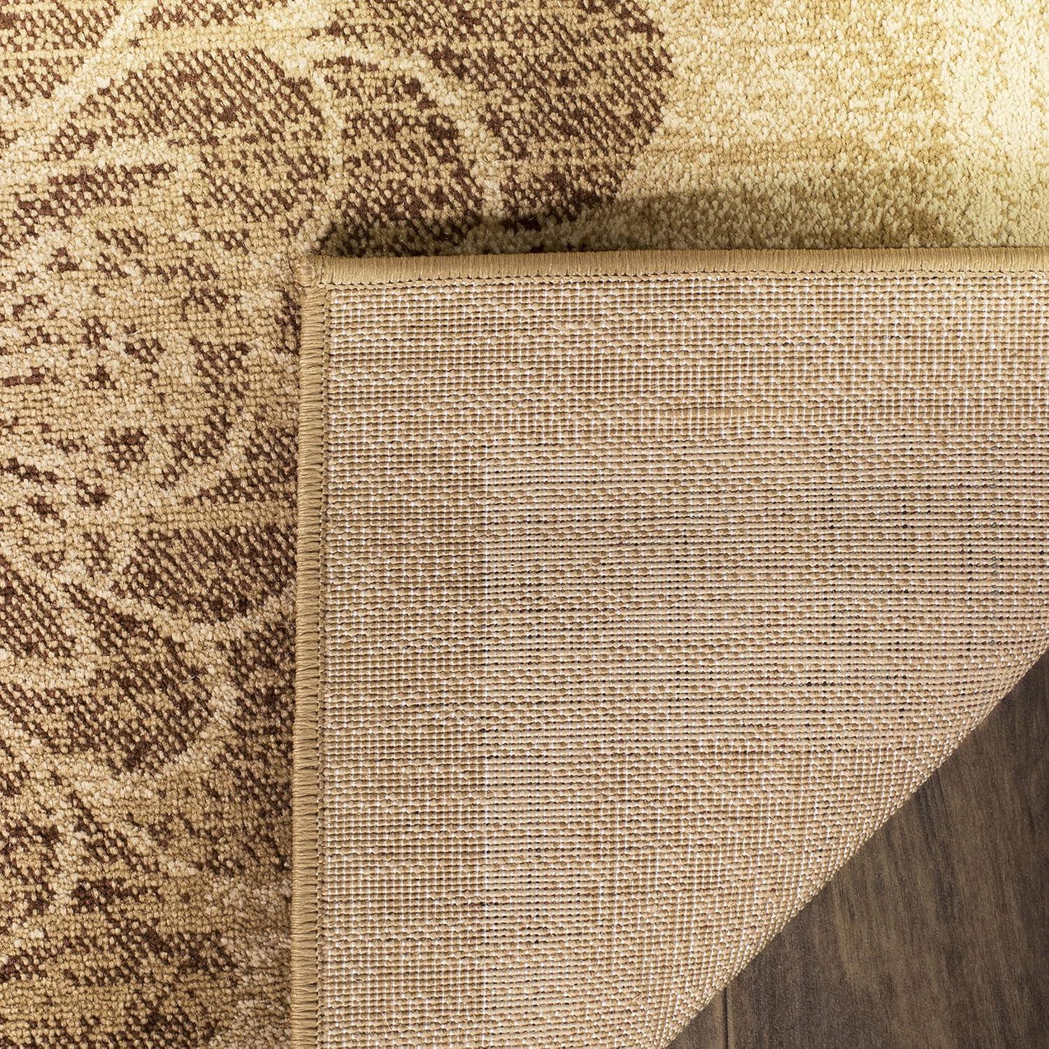 Lyndhurst LNH554 Power Loomed Area Rug - Ivory/Multi - 6'7"x6'7" - Safavieh