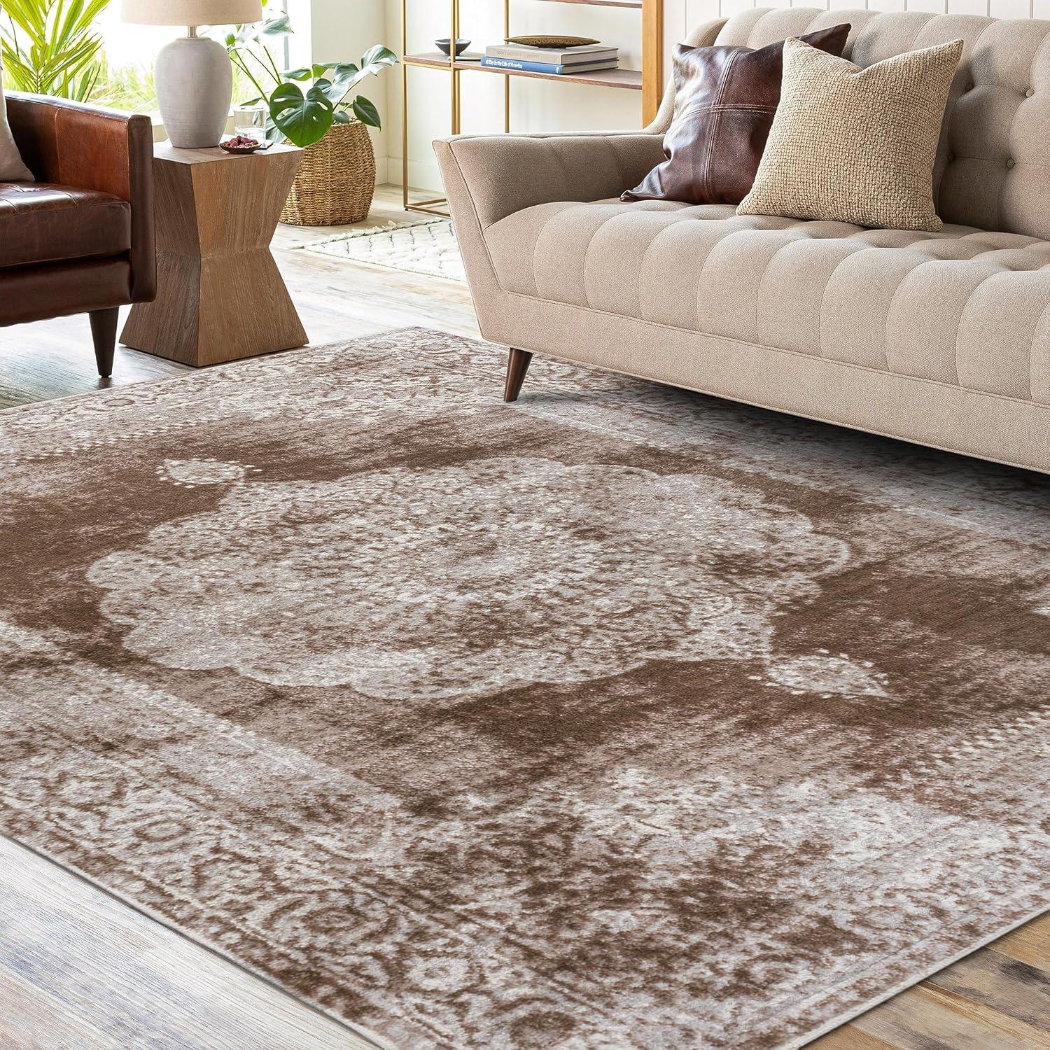 Rosalia Cottage Medallion Indoor Area Rug - JONATHAN Y