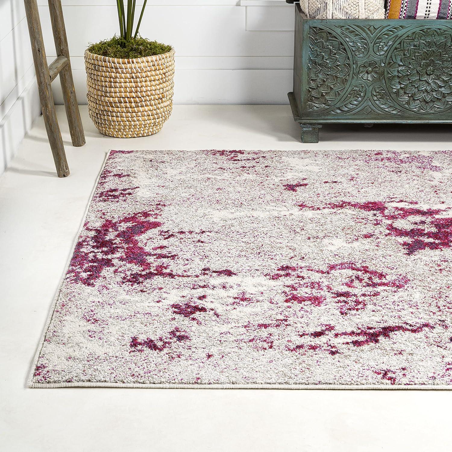 Contemporary Pop Modern Abstract Vintage Faded Area Rug - JONATHAN Y