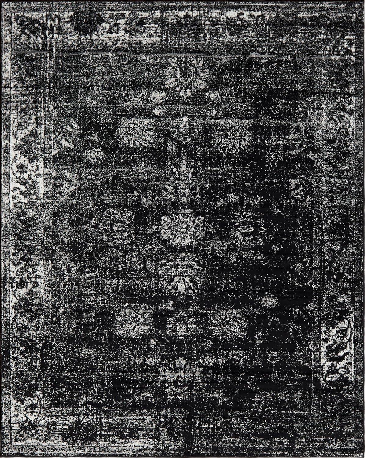 Unique Loom 9' 0 x 12' 0 Sofia Casino Black Area Rug