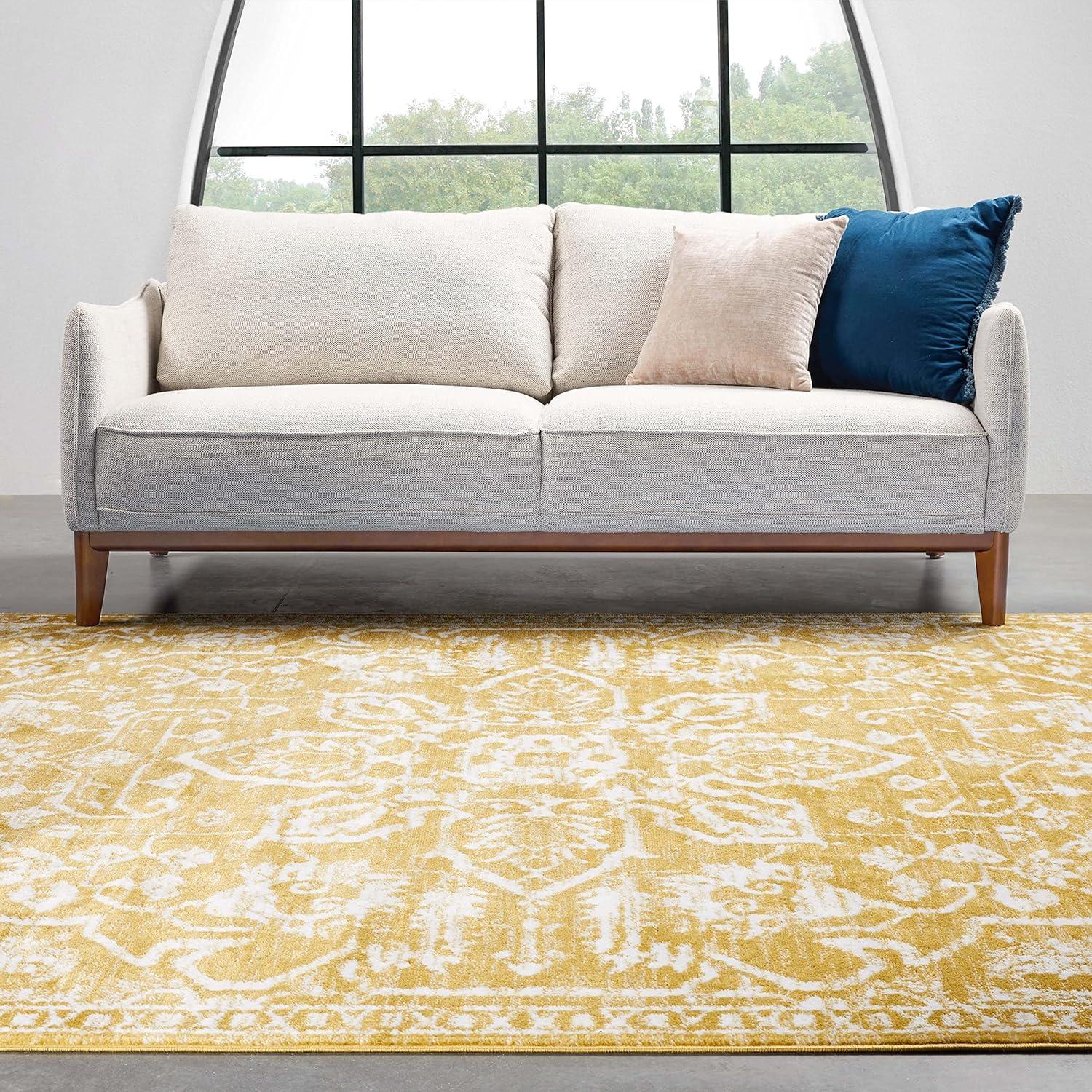 Dazzle Disa Vintage Distressed Oriental Medallion Grey 2 ft. 7 in. x 9 ft. 10 in. Runner Area Rug
