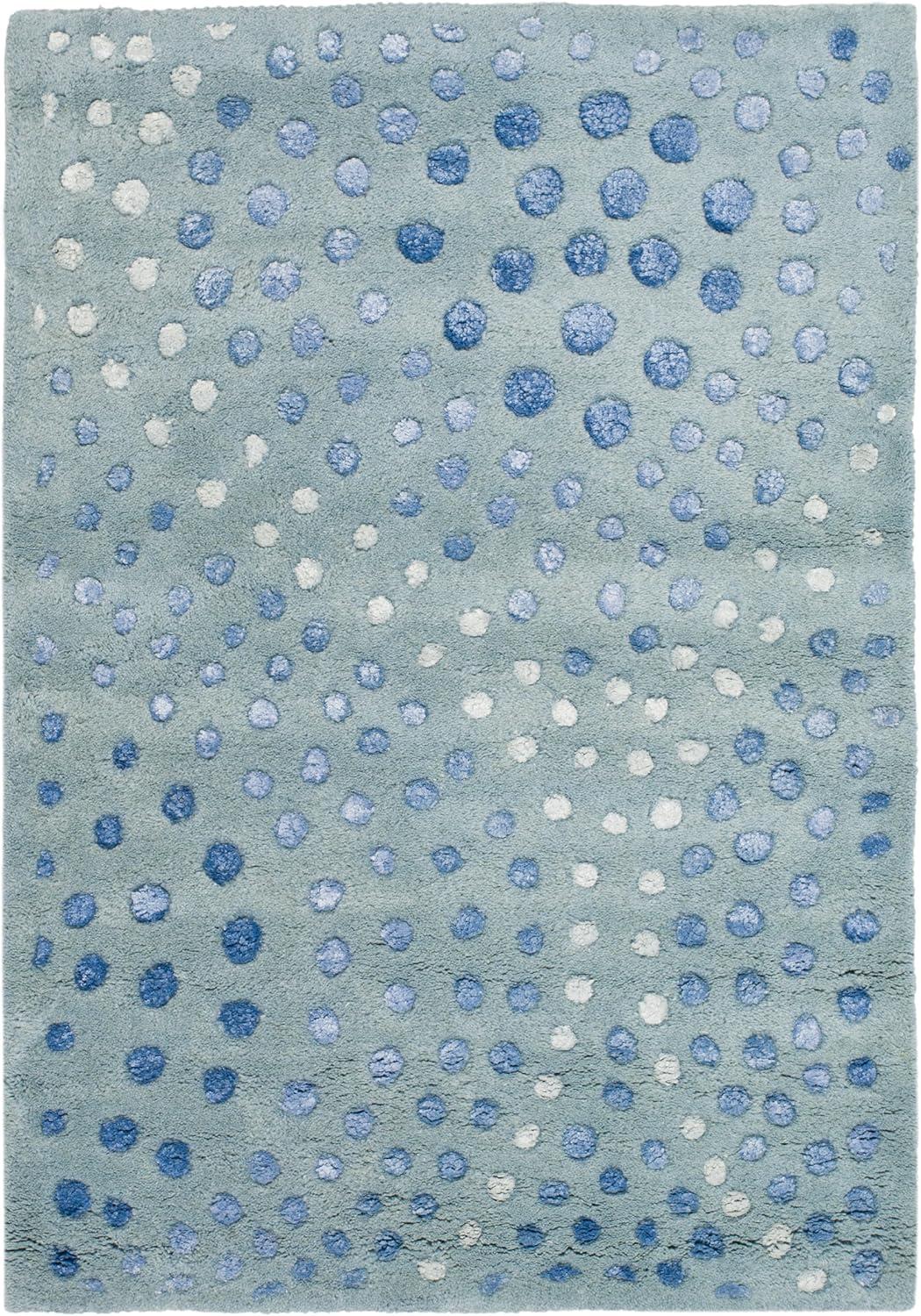 Soho SOH654 Hand Tufted Indoor Accent Rug - Light Blue - 2'6"x4' - Safavieh