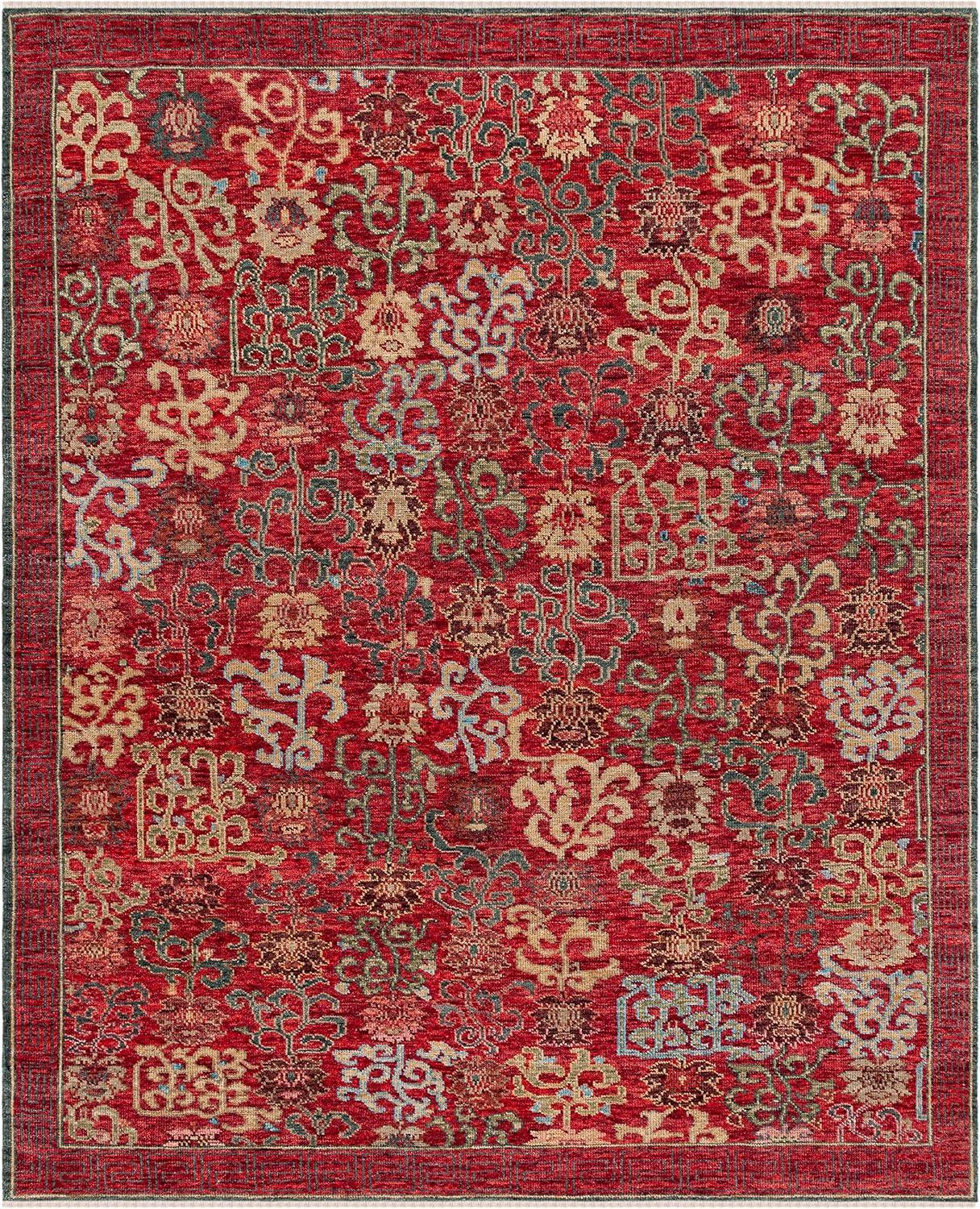 Safavieh Sultanabad Hand Knotted 80% Wool And 20% Cotton Floral Rug