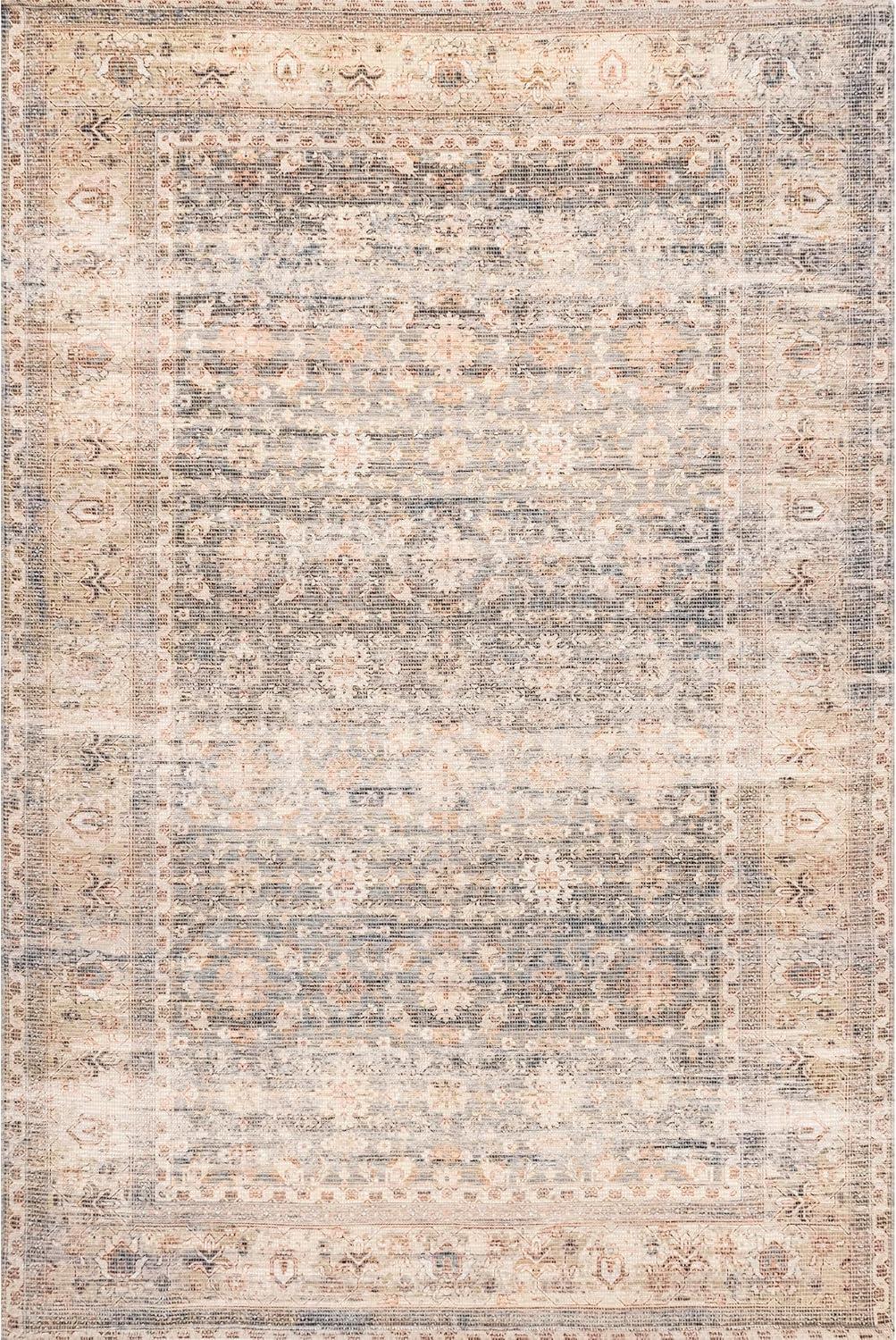 Nuloom Lesley Handmade Flatweave Cotton Blend Distressed Vintage Indoor Area Rug