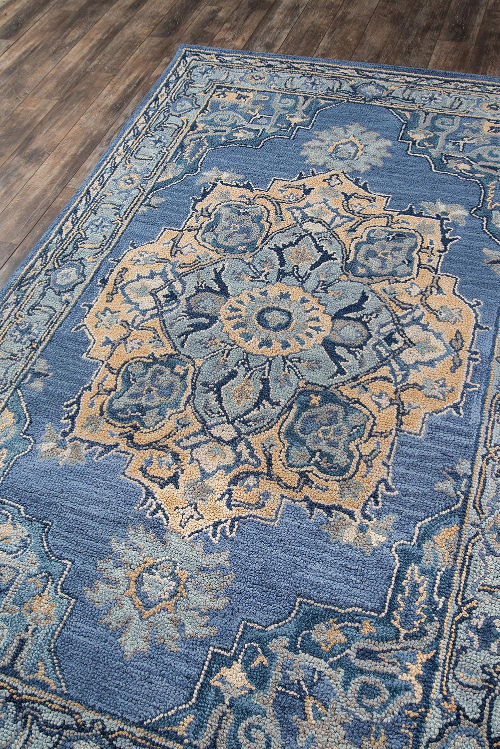 2'x3' Medallion Tufted Accent Rug Denim - Momeni
